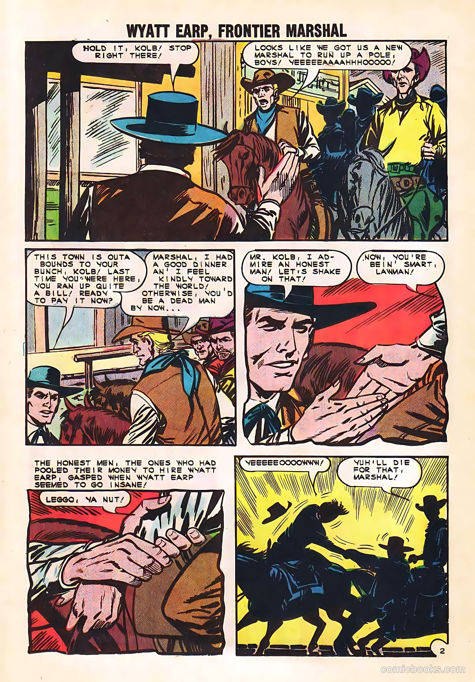 Wyatt Earp, Frontier Marshal #53 — page 20 of 36