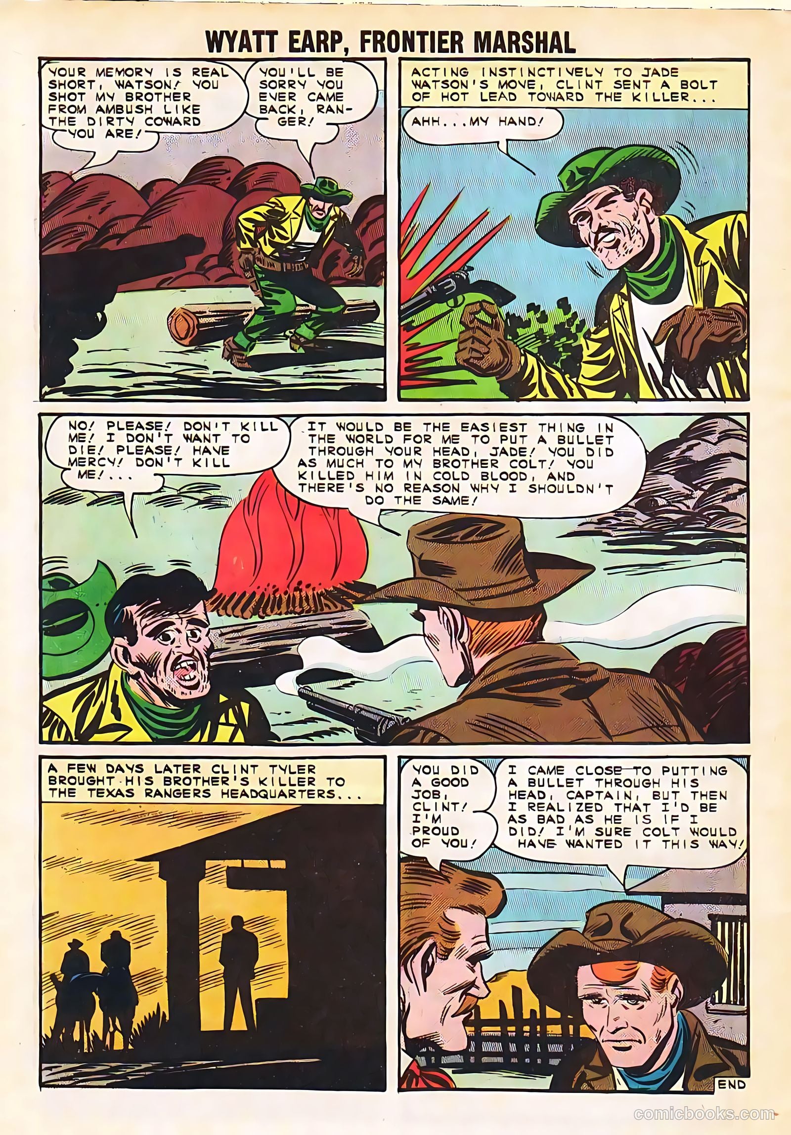 Wyatt Earp, Frontier Marshal #53 — page 32 of 36