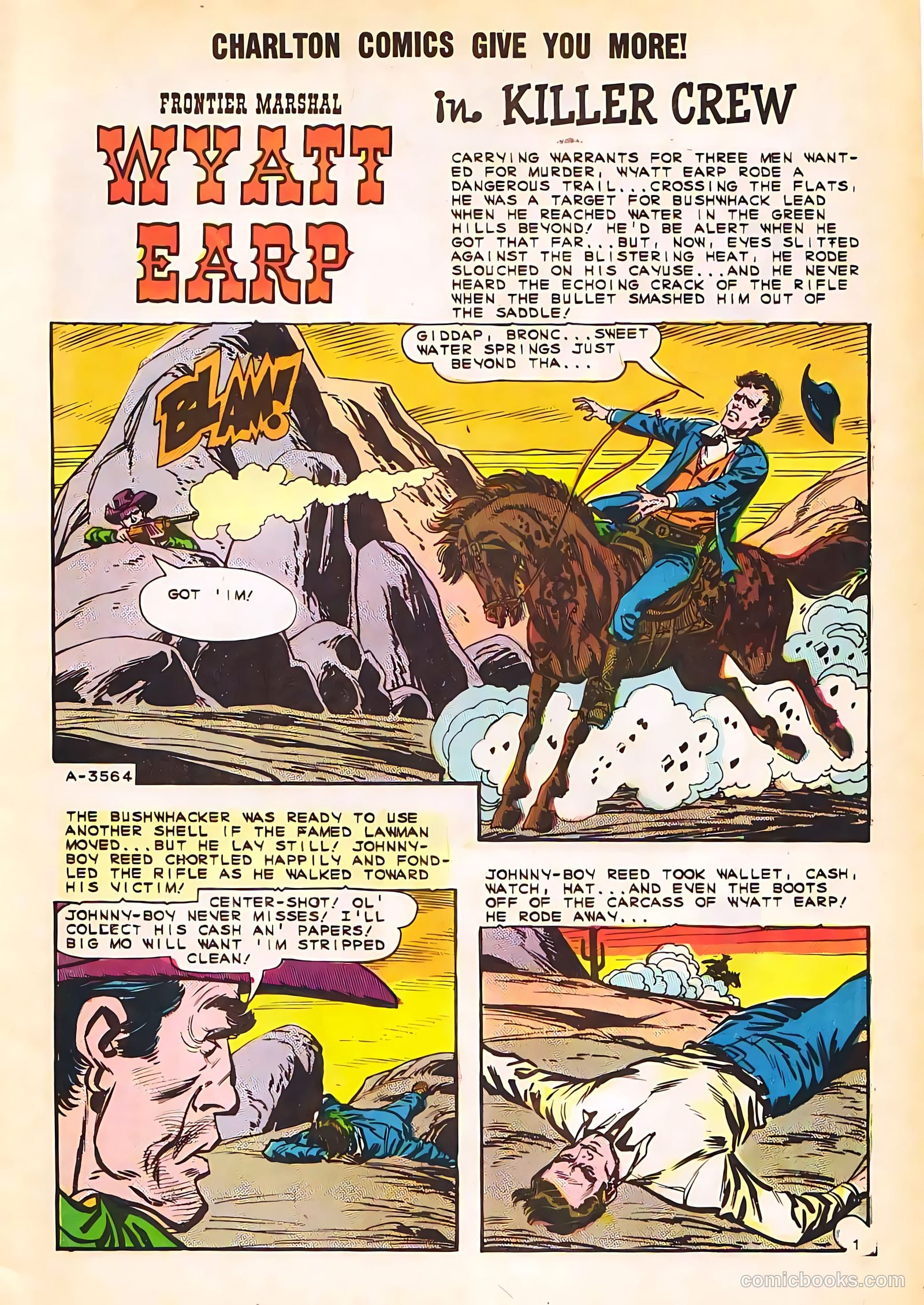 Wyatt Earp, Frontier Marshal #54 — page 3 of 36