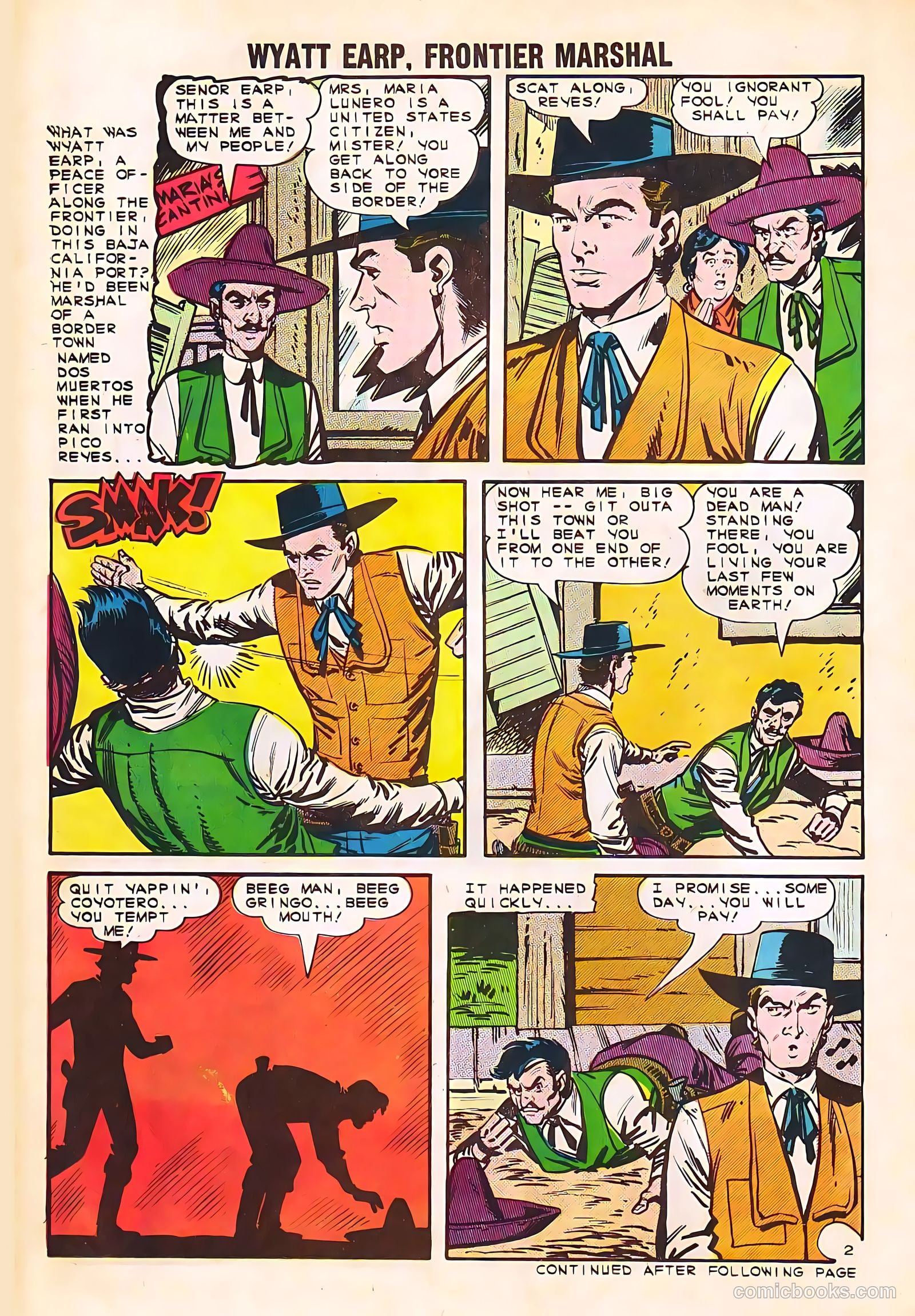 Wyatt Earp, Frontier Marshal #54 — page 14 of 36