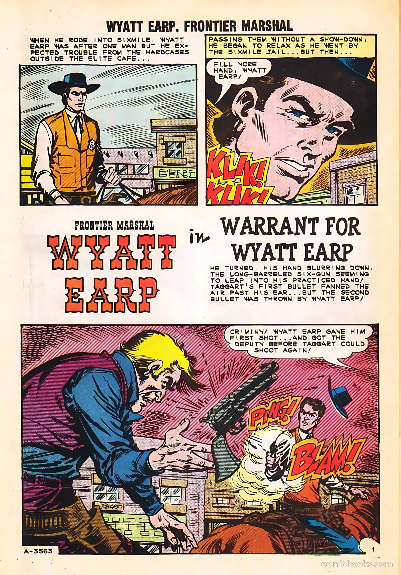 Wyatt Earp, Frontier Marshal #54 — page 26 of 36