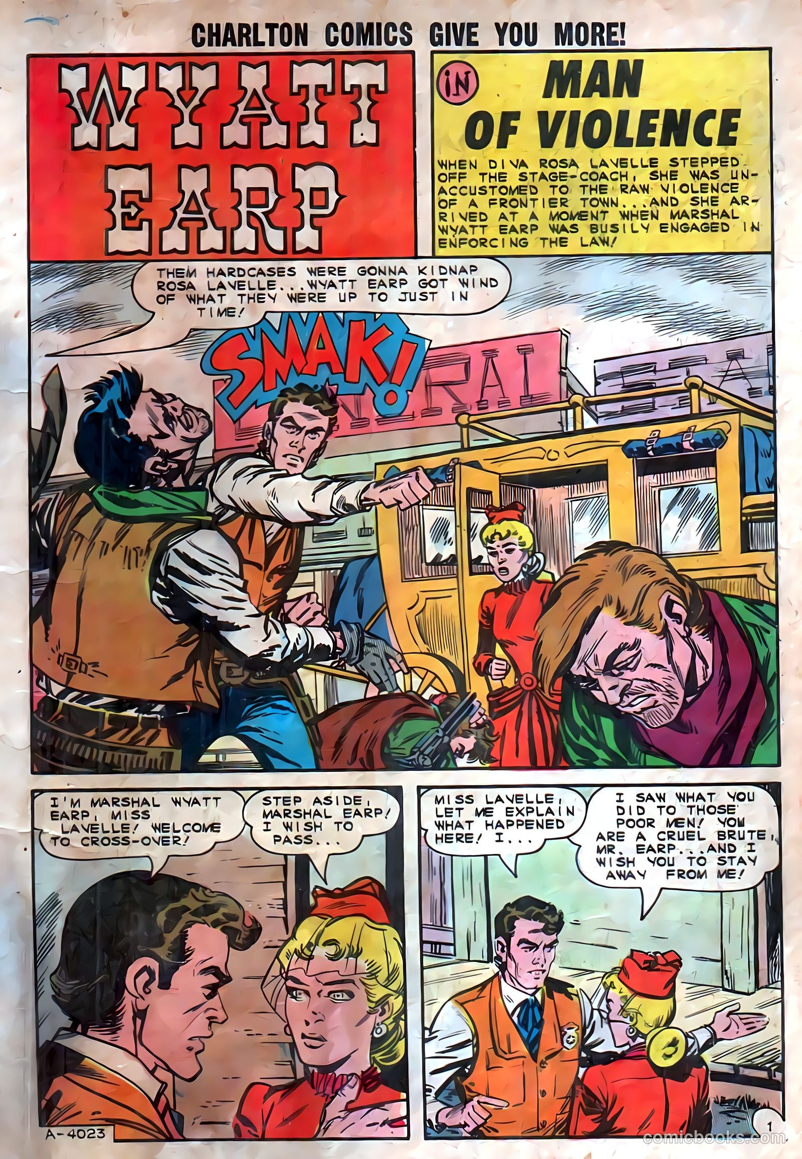 Wyatt Earp, Frontier Marshal #56 — page 3 of 36