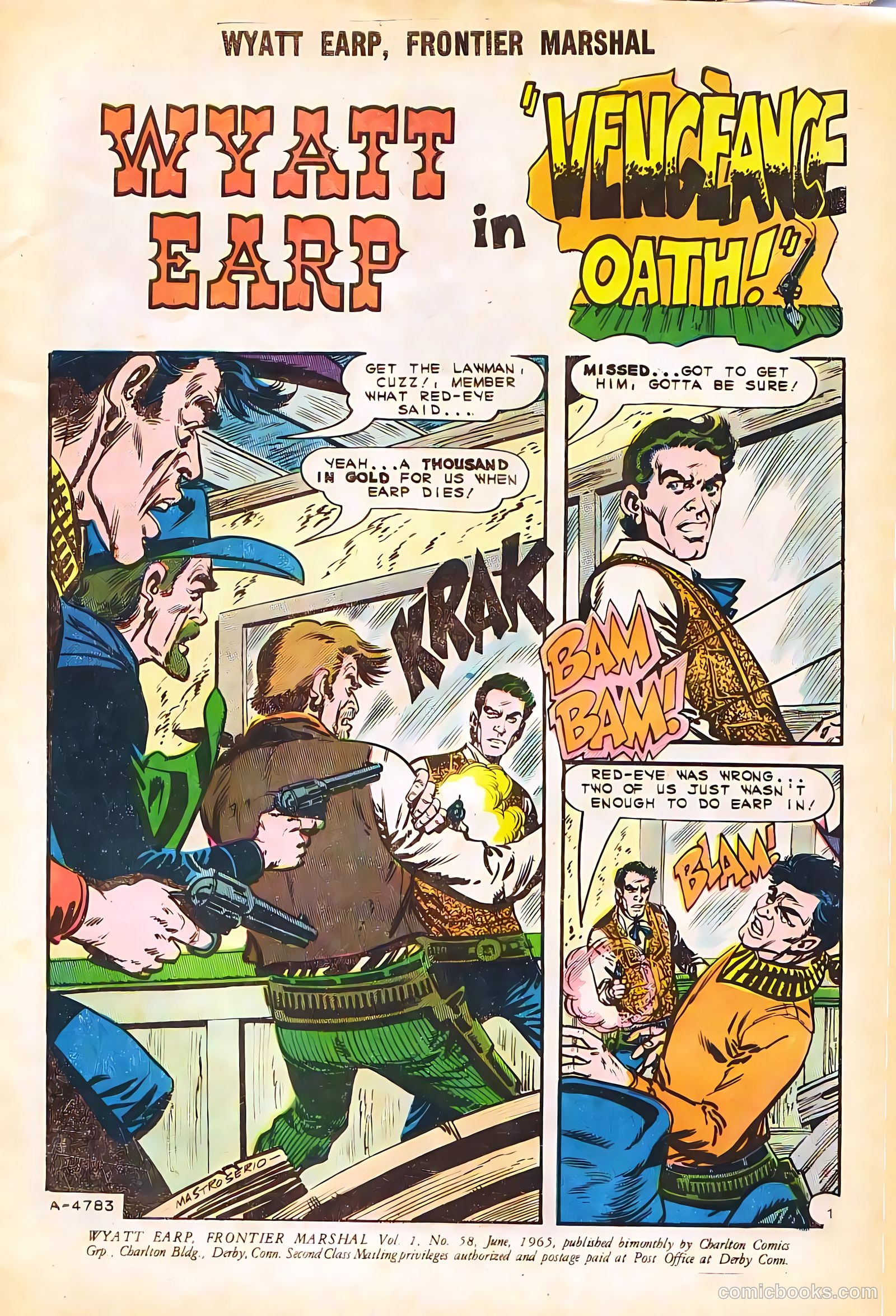 Wyatt Earp, Frontier Marshal #58 — page 3 of 36