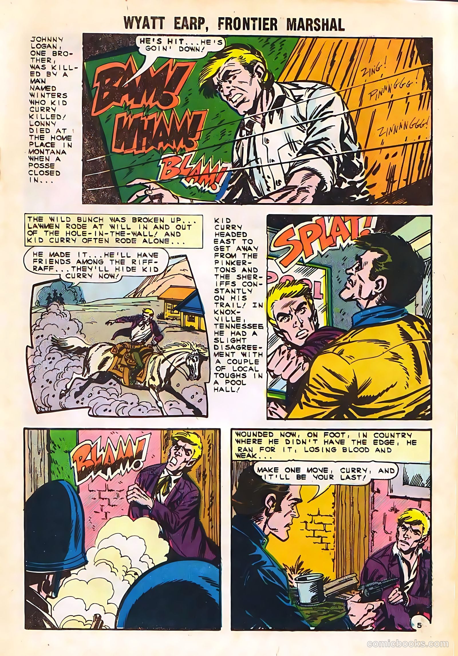 Wyatt Earp, Frontier Marshal #58 — page 19 of 36