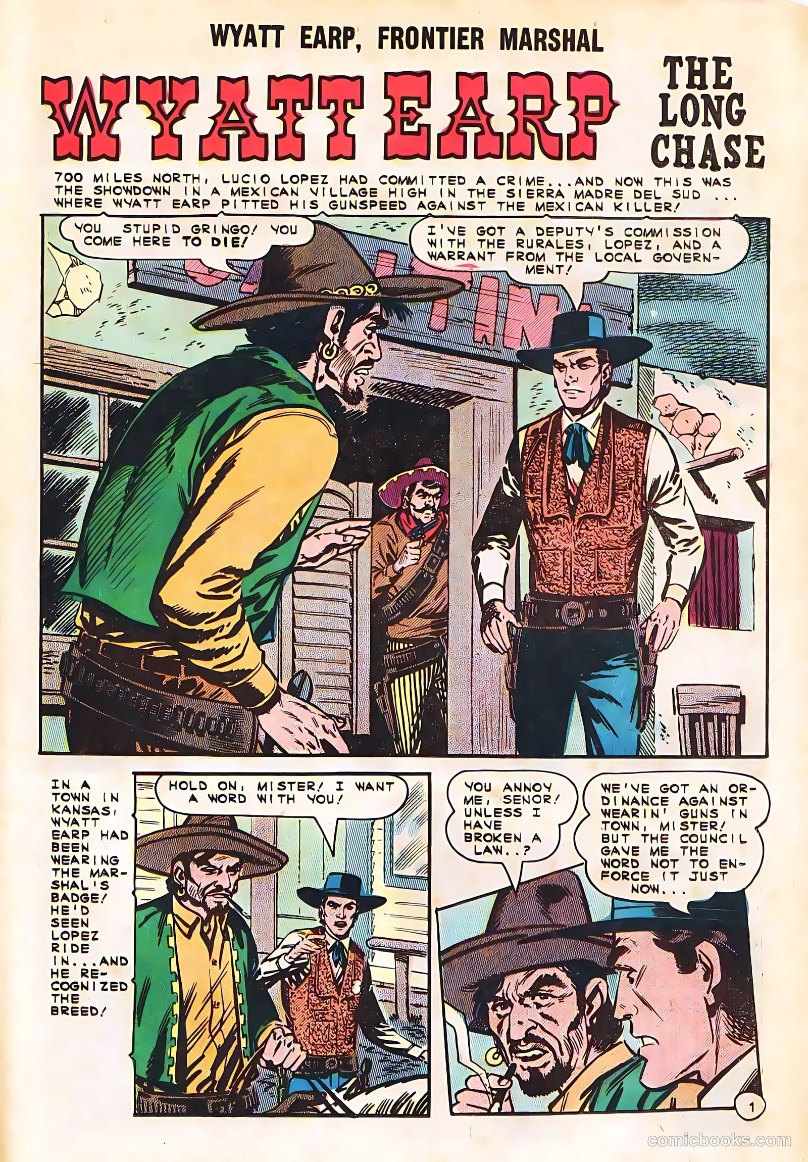 Wyatt Earp, Frontier Marshal #58 — page 25 of 36