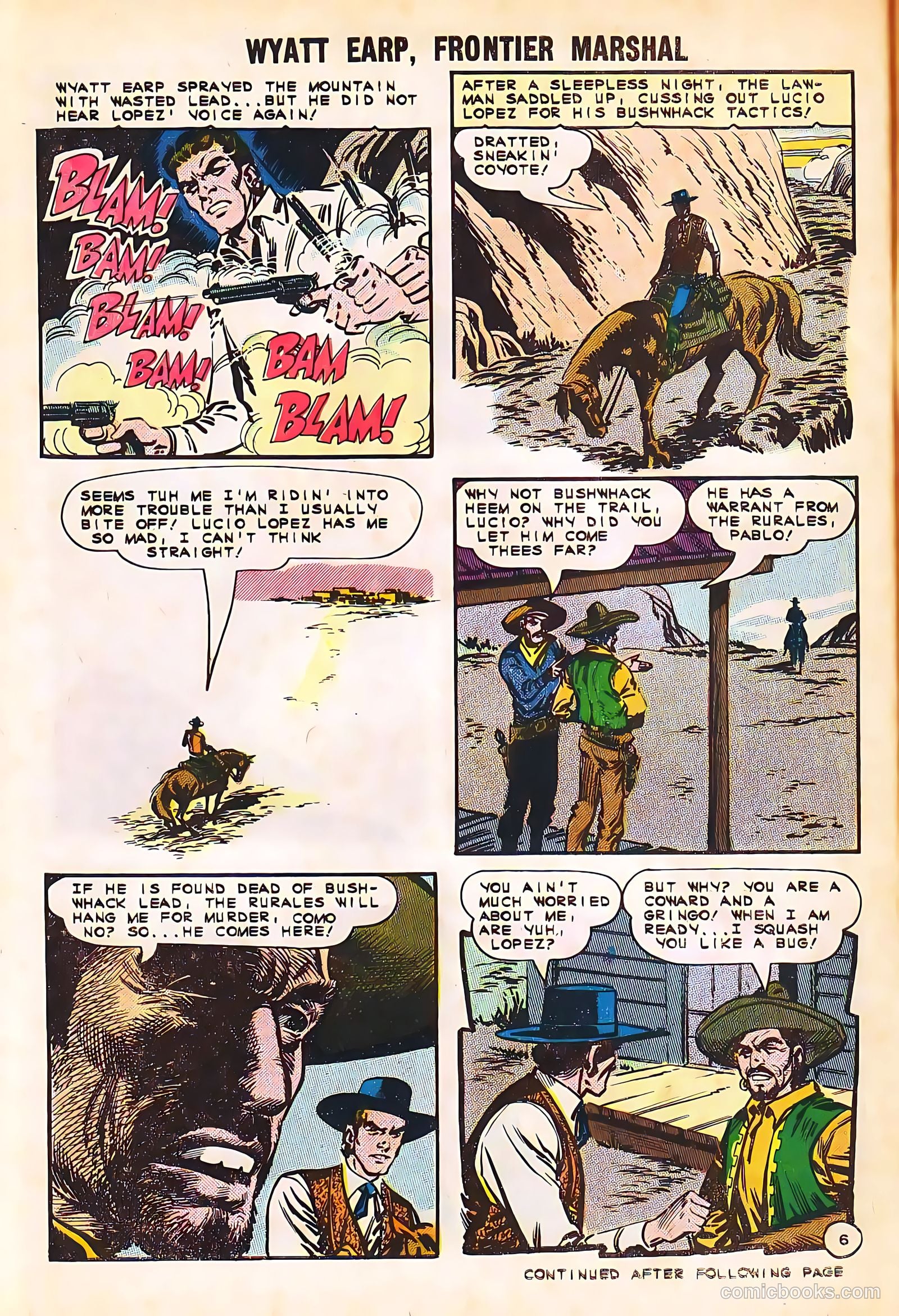 Wyatt Earp, Frontier Marshal #58 — page 30 of 36