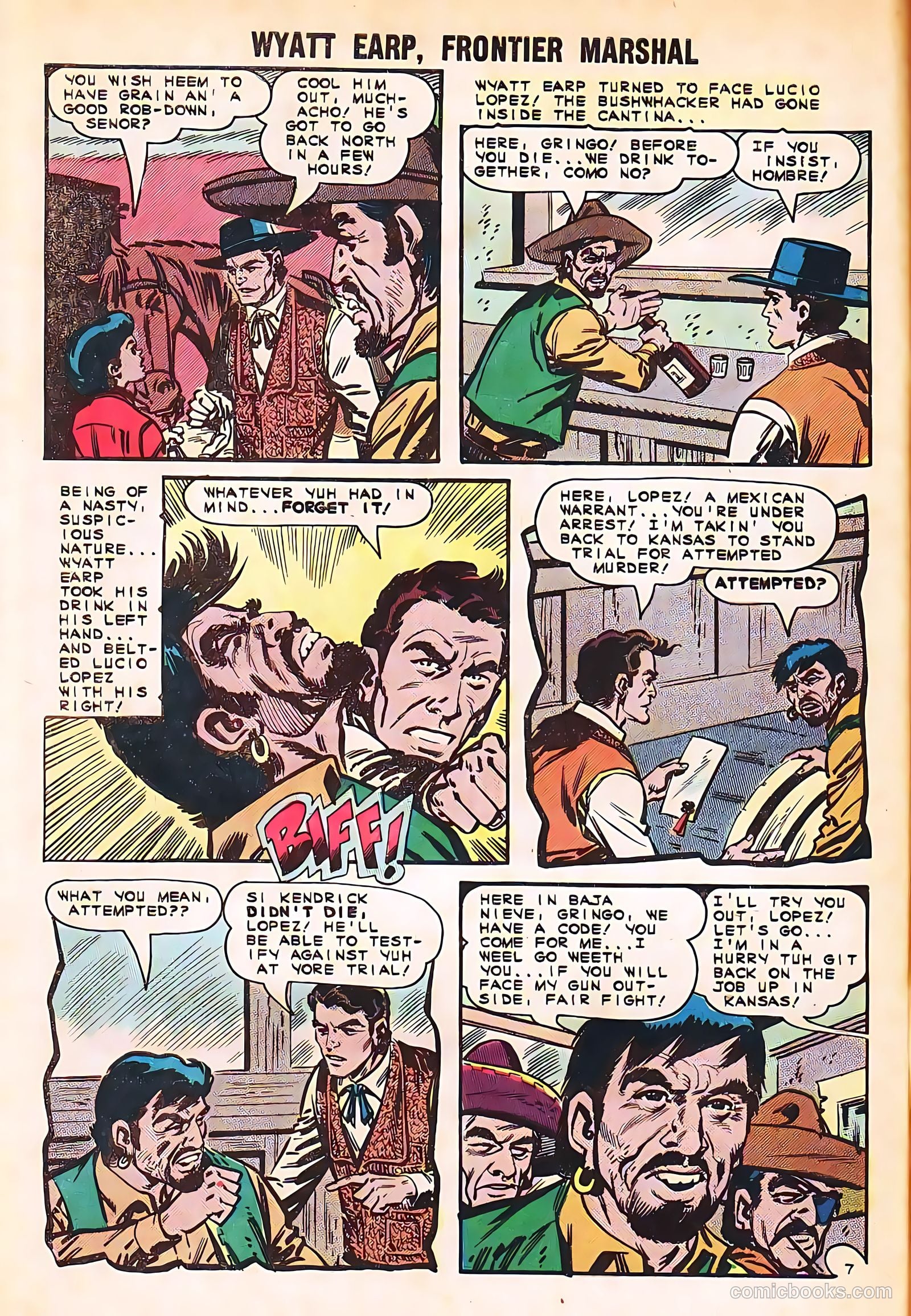 Wyatt Earp, Frontier Marshal #58 — page 32 of 36