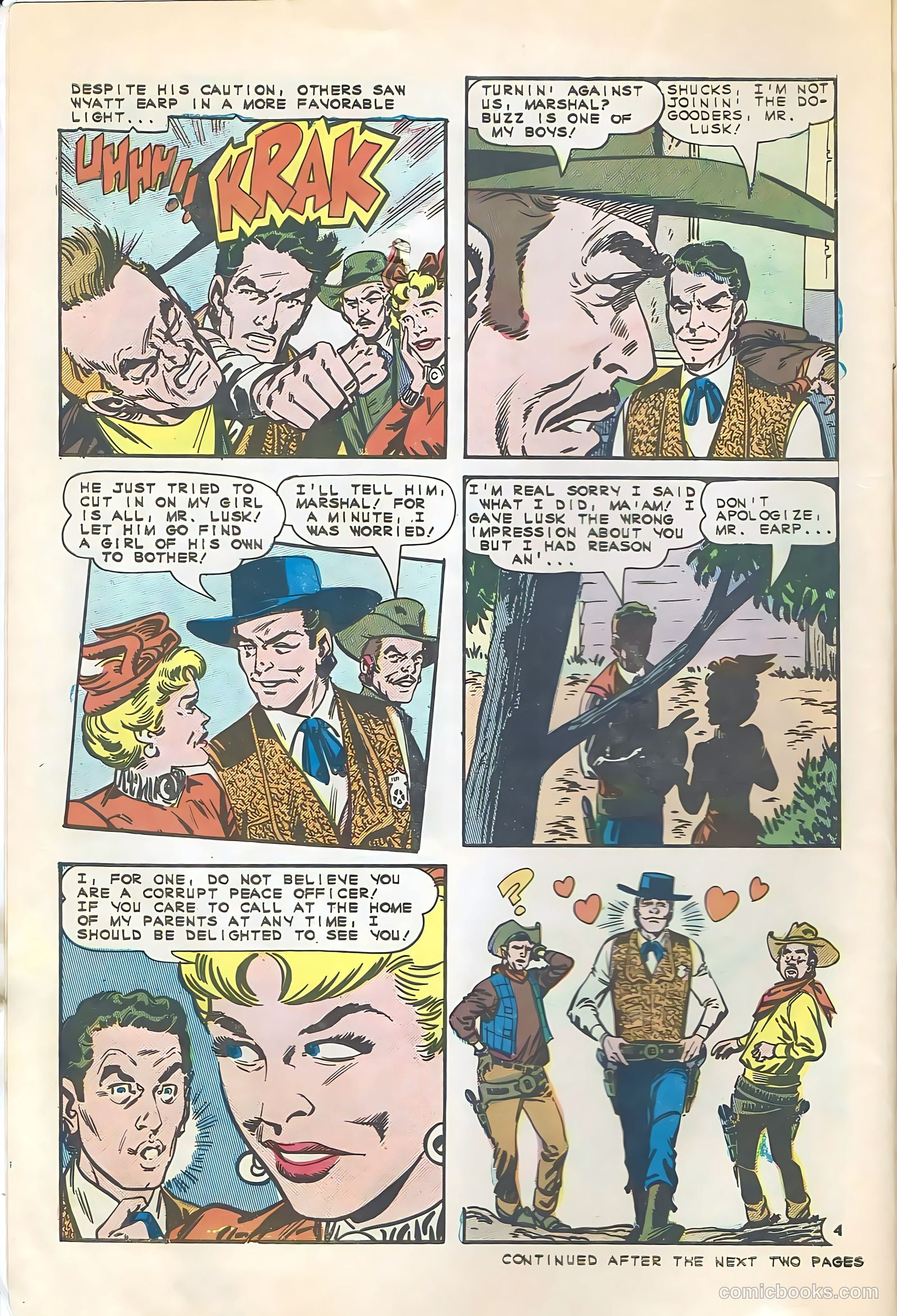 Wyatt Earp, Frontier Marshal #59 — page 6 of 36