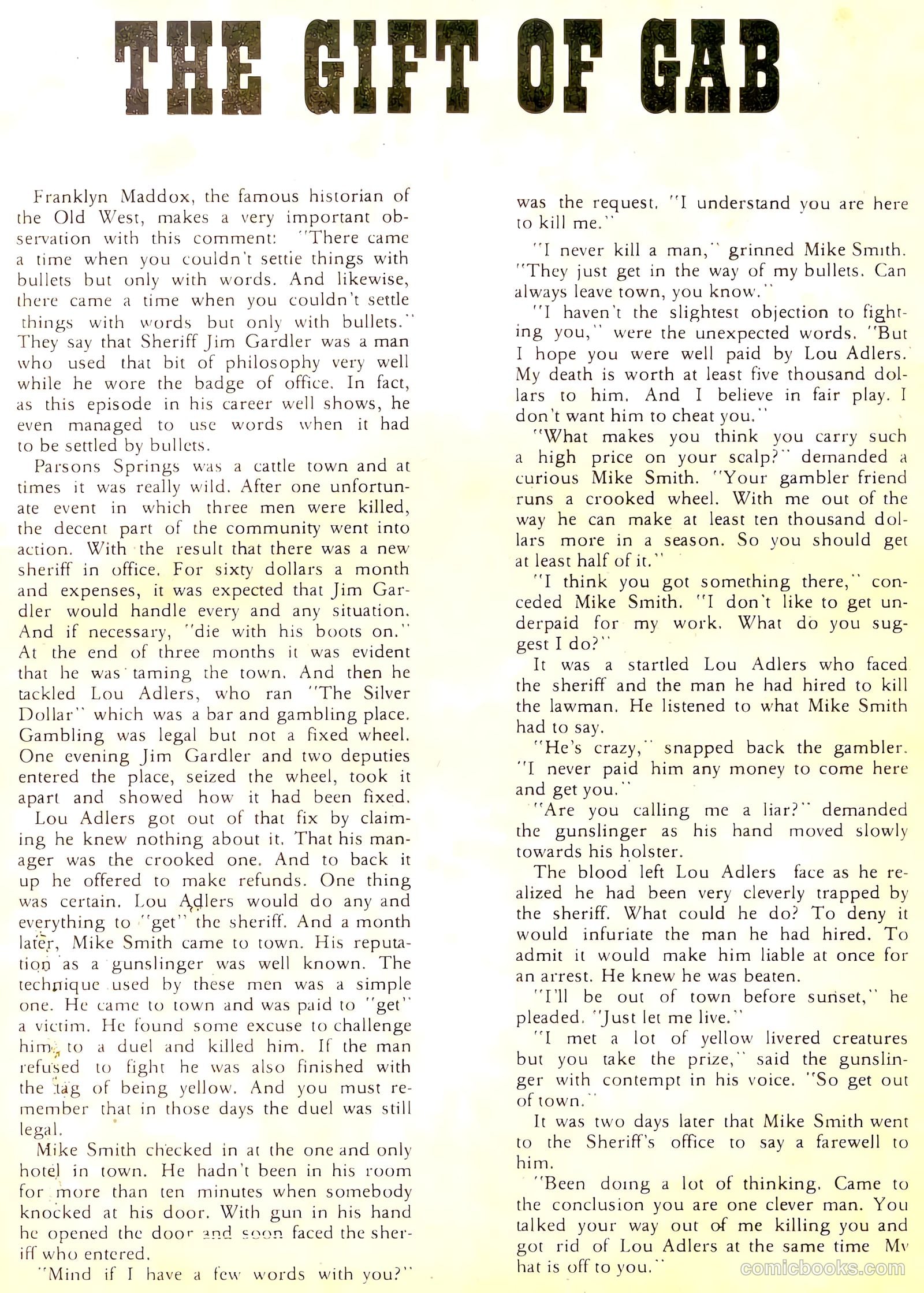 Wyatt Earp, Frontier Marshal #60 — page 13 of 36