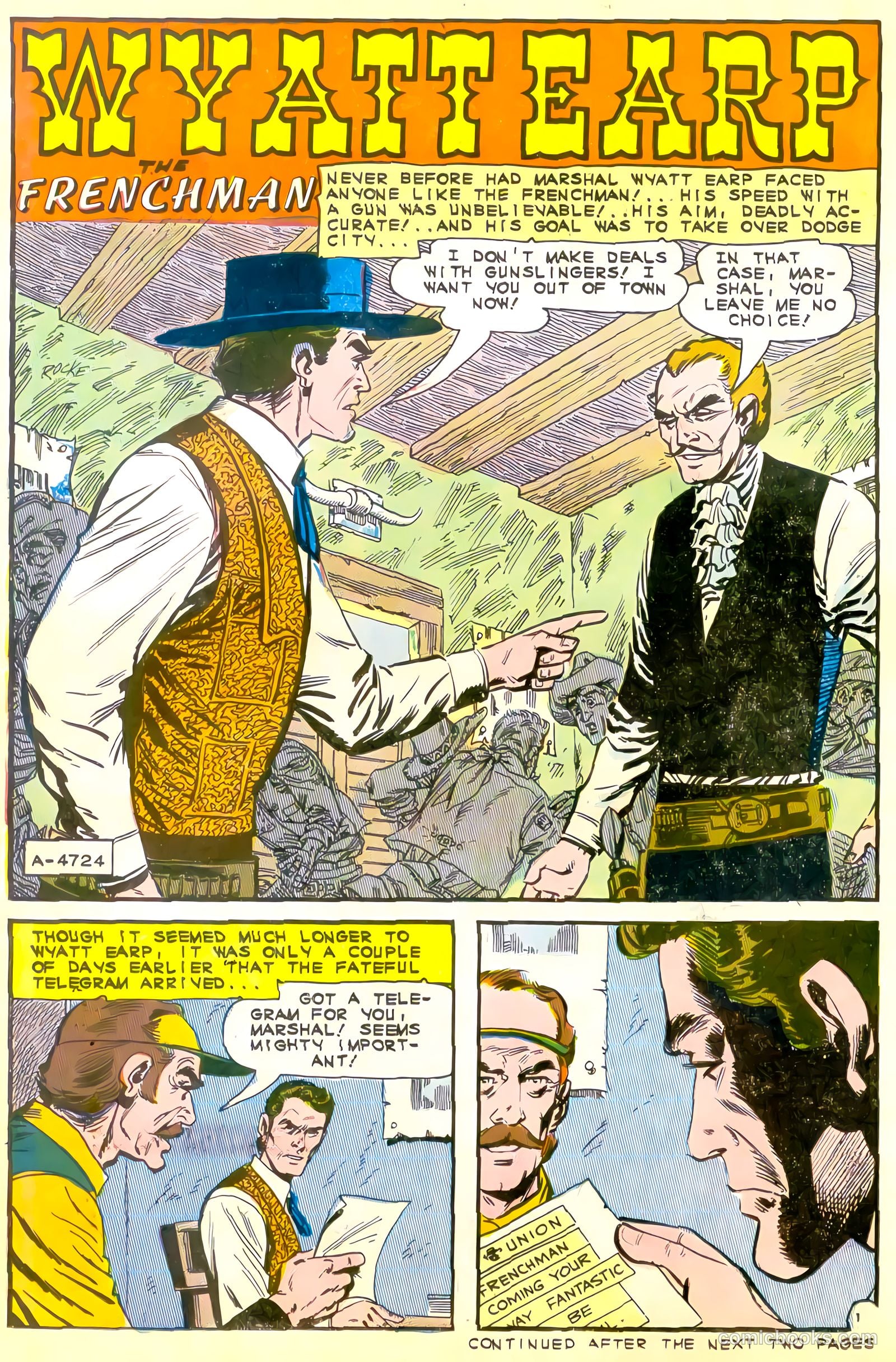 Wyatt Earp, Frontier Marshal #60 — page 22 of 36