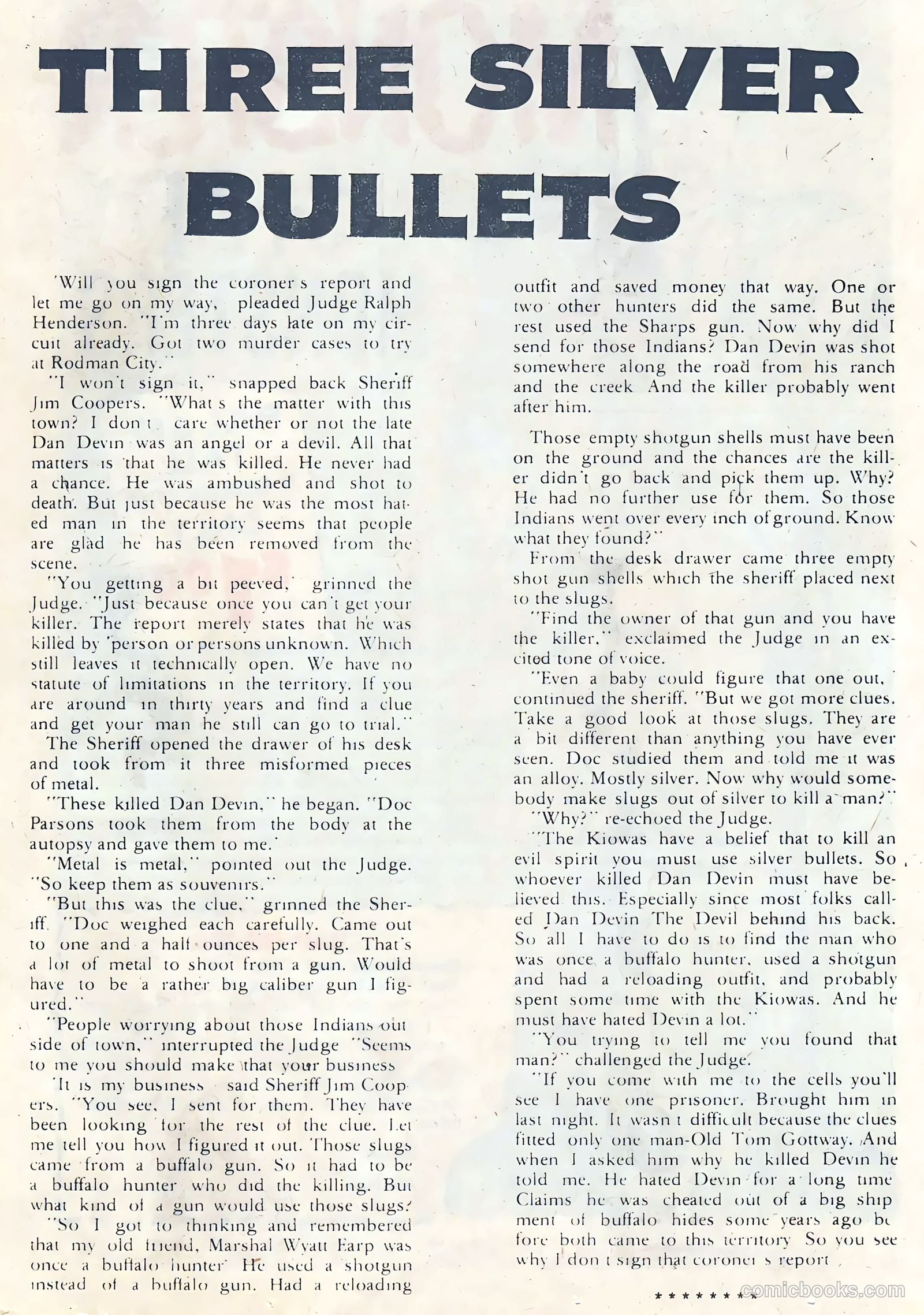 Wyatt Earp, Frontier Marshal #61 — page 13 of 36