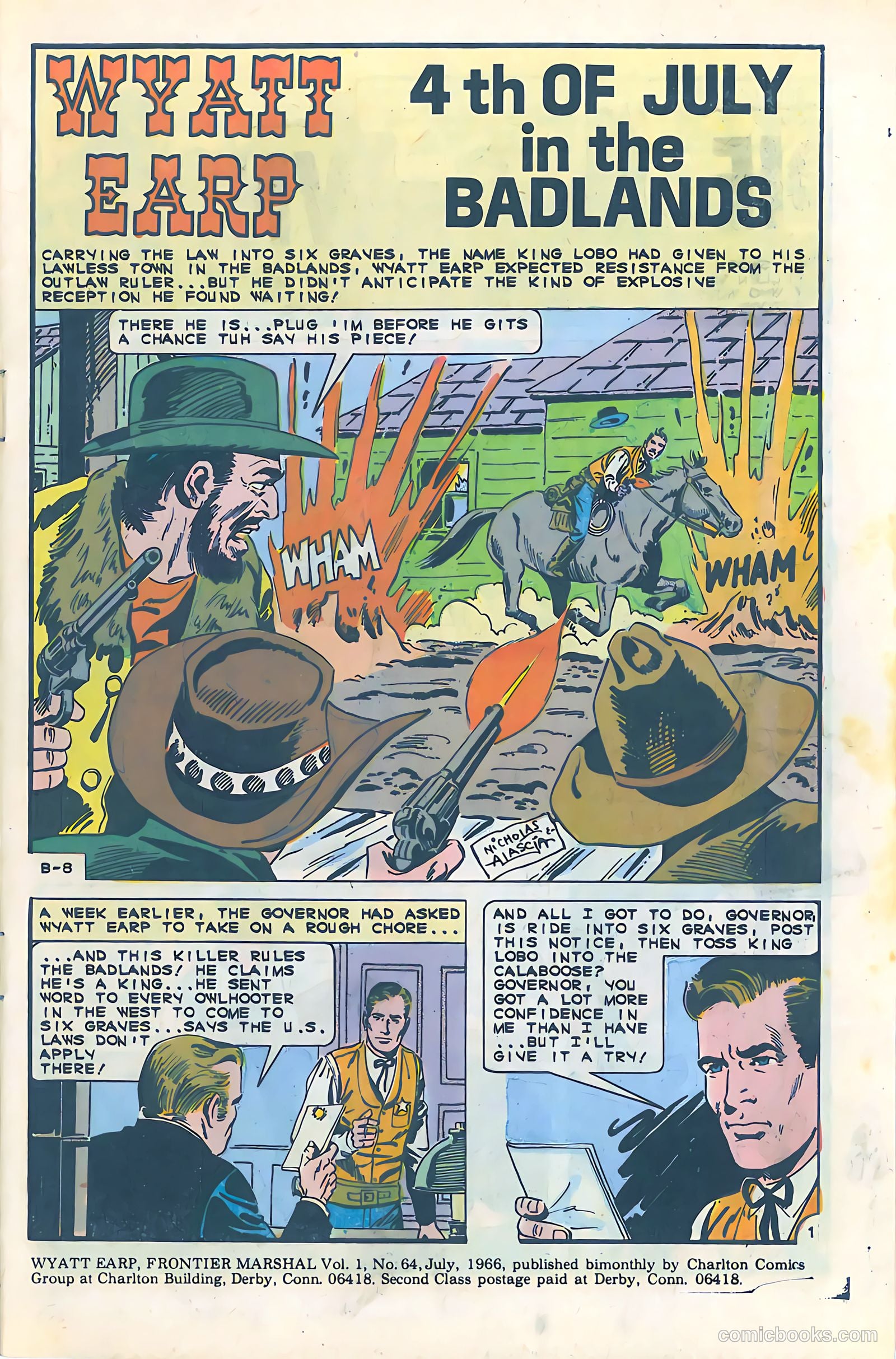Wyatt Earp, Frontier Marshal #64 — page 3 of 36