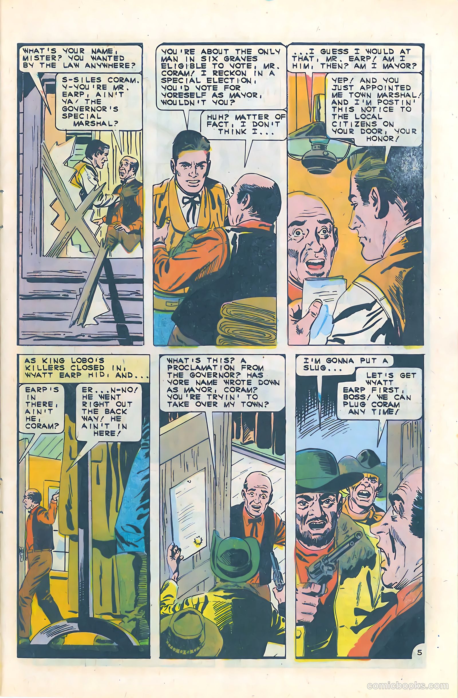 Wyatt Earp, Frontier Marshal #64 — page 9 of 36