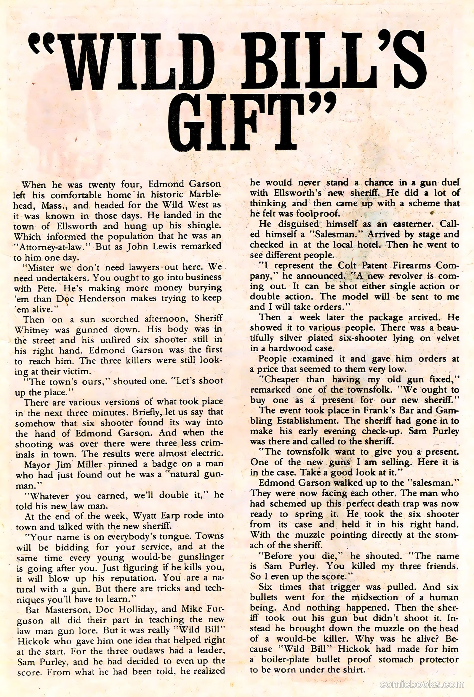 Wyatt Earp, Frontier Marshal #65 — page 13 of 36