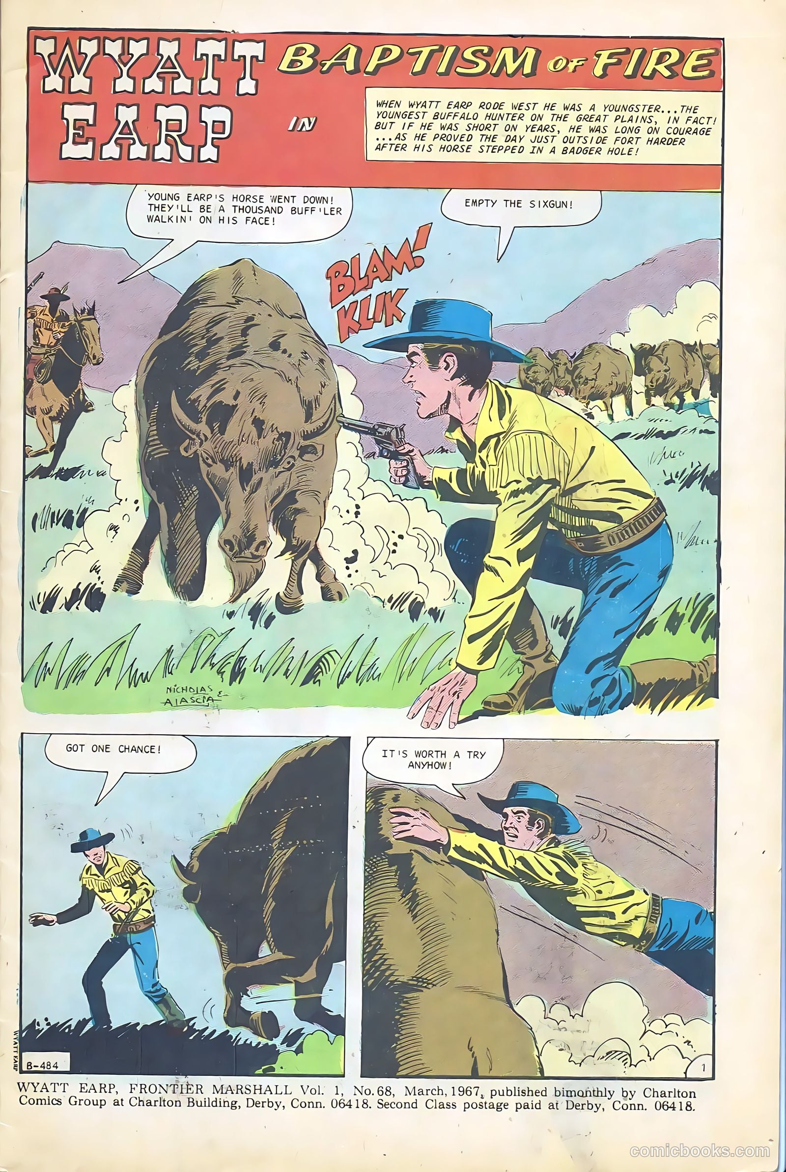 Wyatt Earp, Frontier Marshal #68 — page 3 of 36