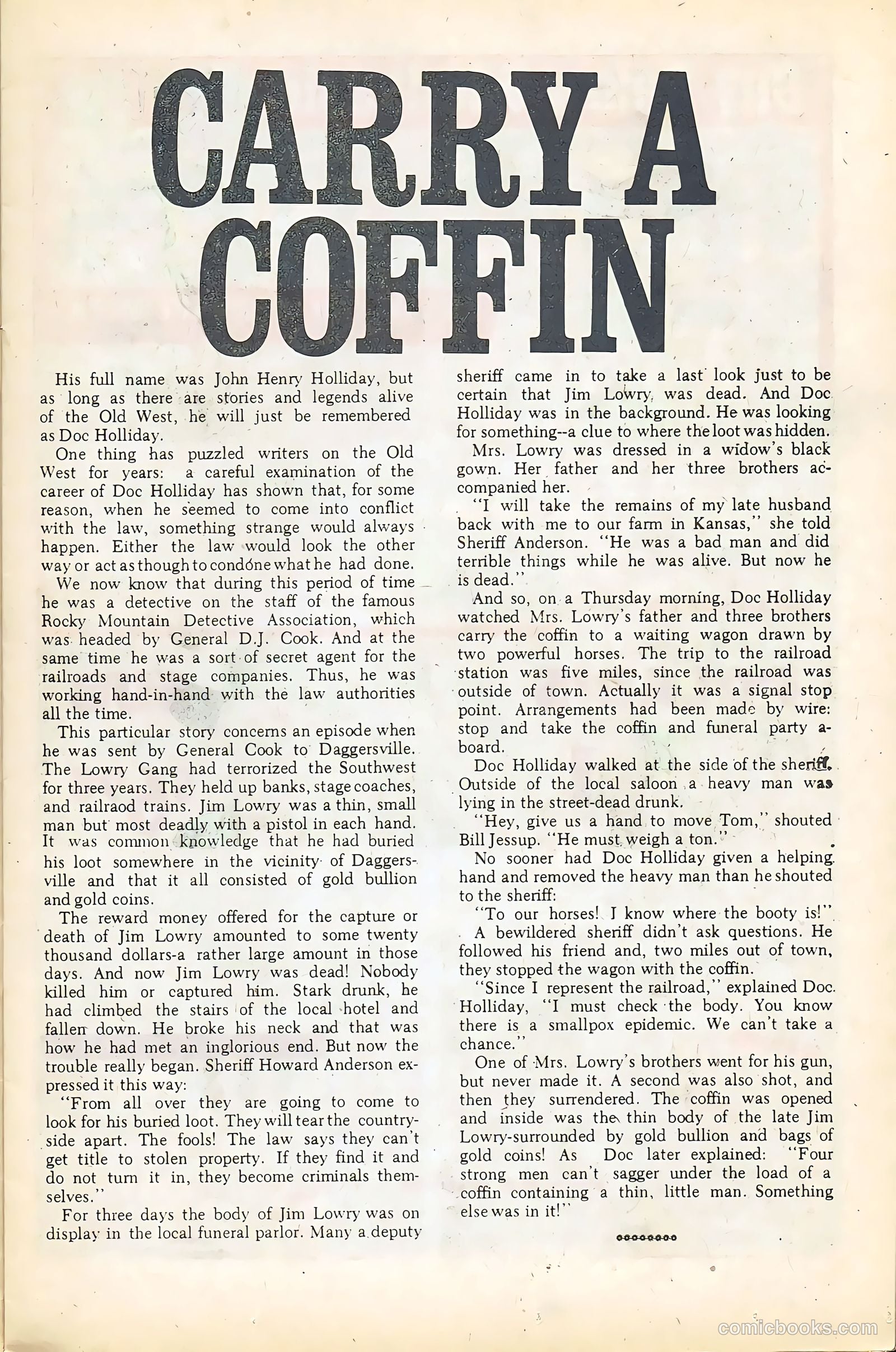 Wyatt Earp, Frontier Marshal #68 — page 13 of 36