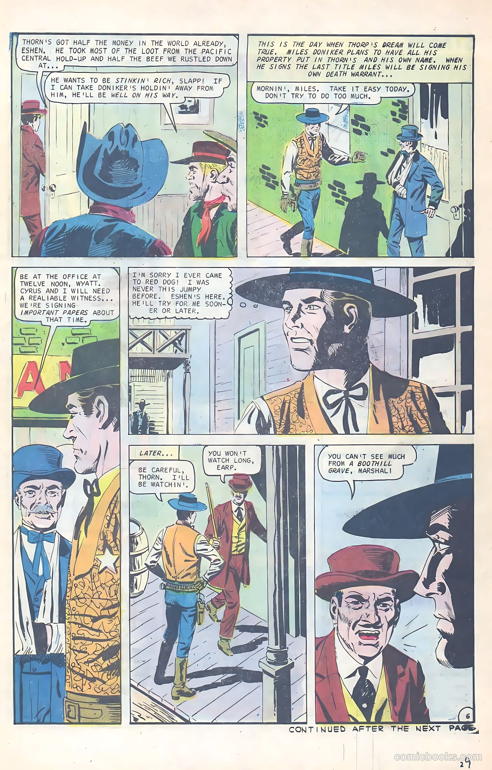 Wyatt Earp, Frontier Marshal #70 — page 29 of 36