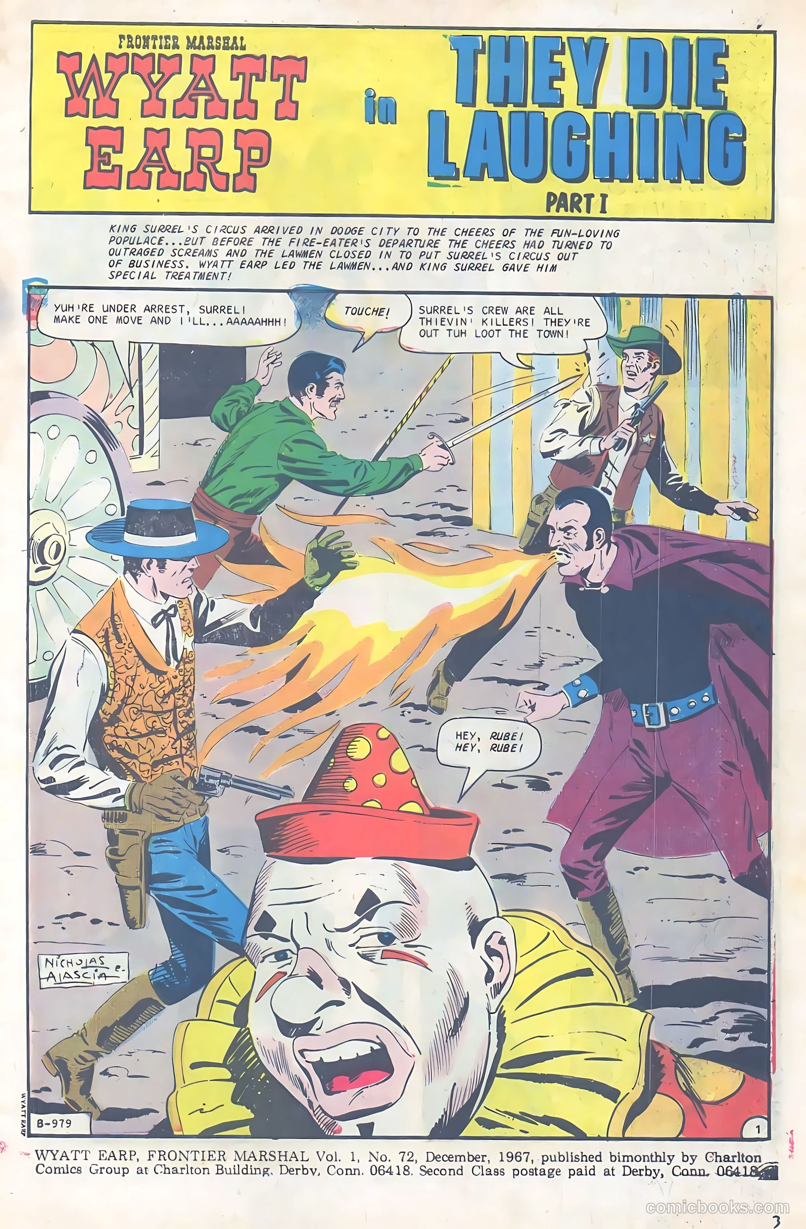 Wyatt Earp, Frontier Marshal #72 — page 3 of 36