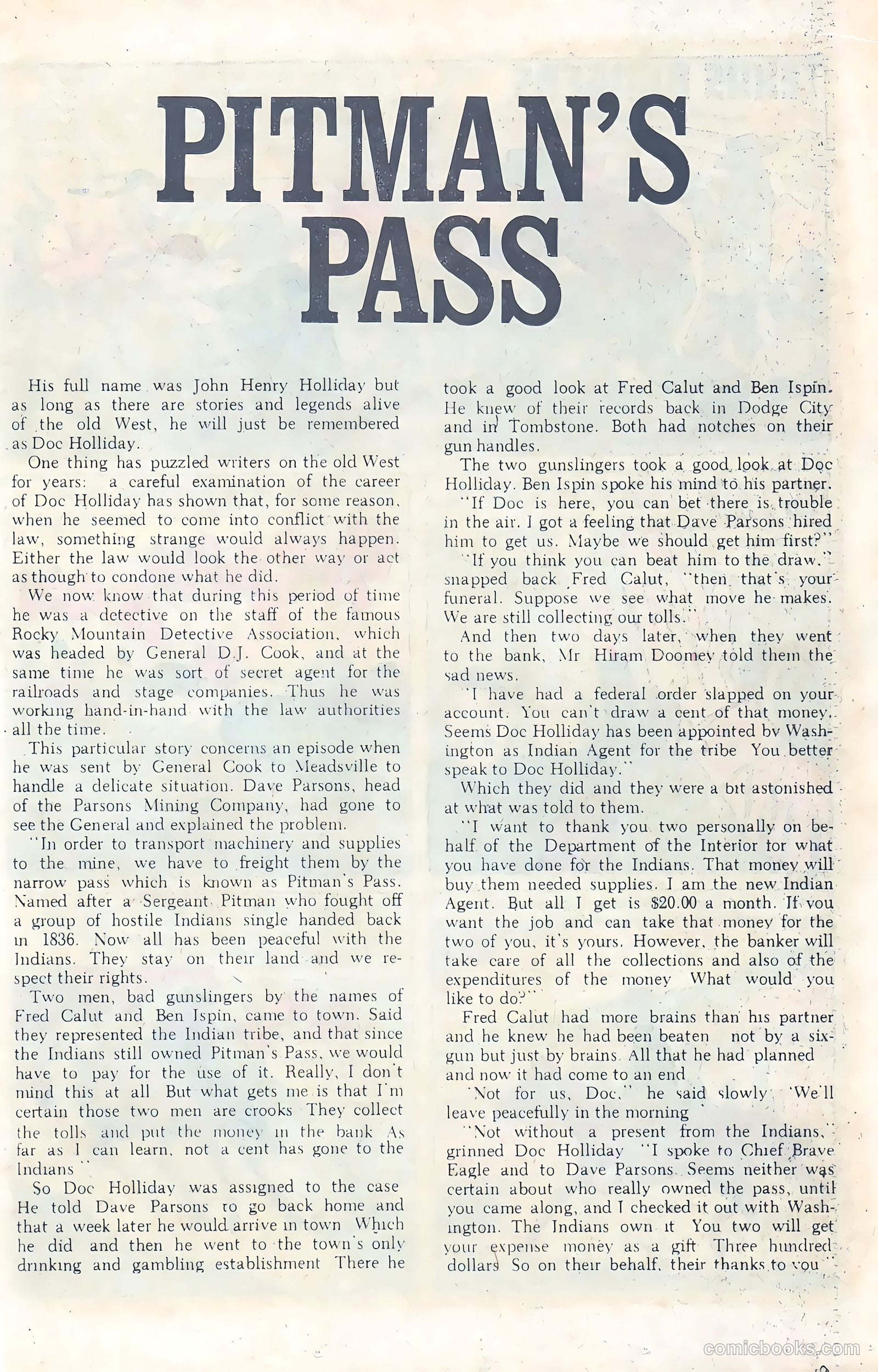 Wyatt Earp, Frontier Marshal #72 — page 19 of 36