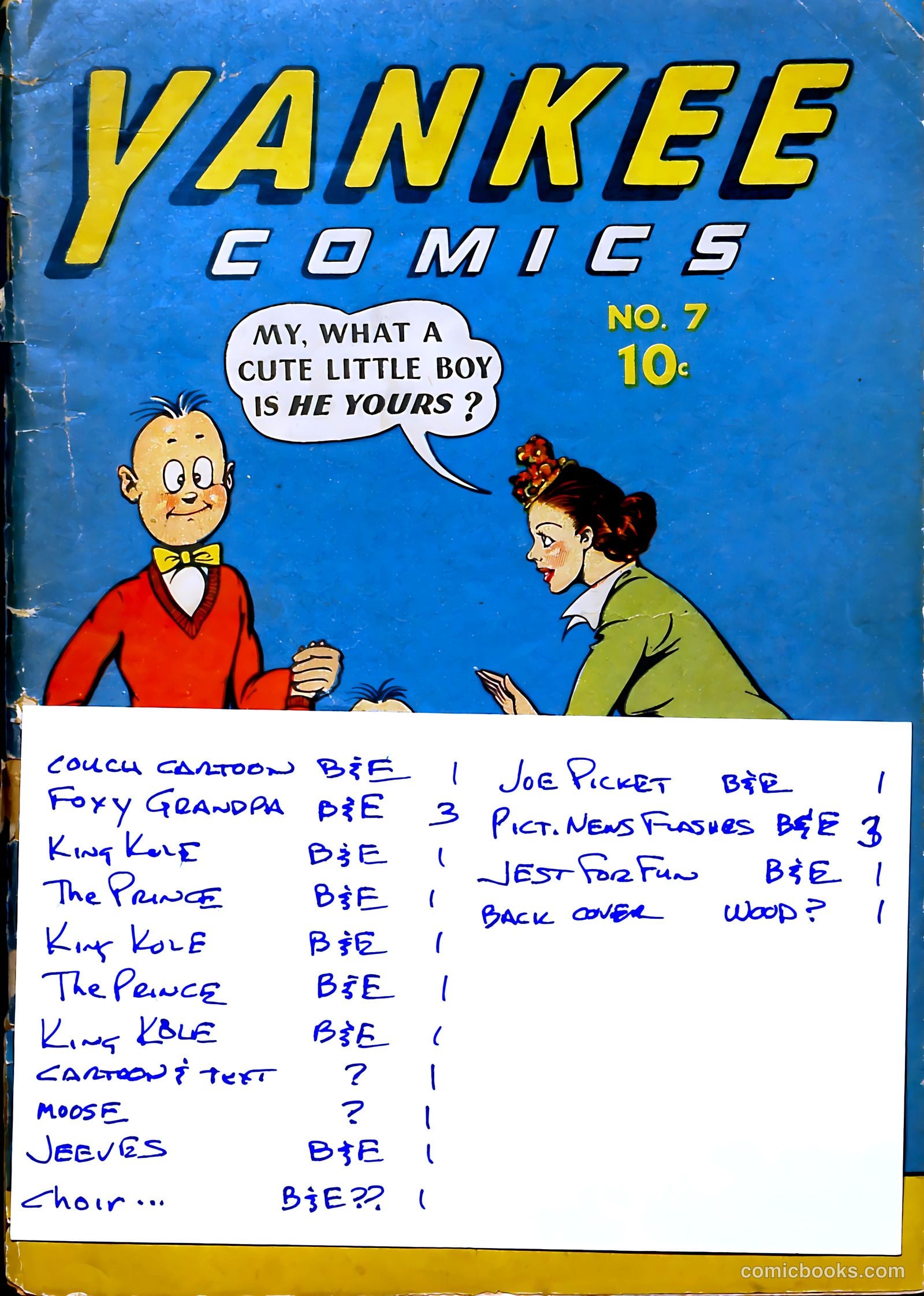 Yankee Comics #7 — page 70 of 70