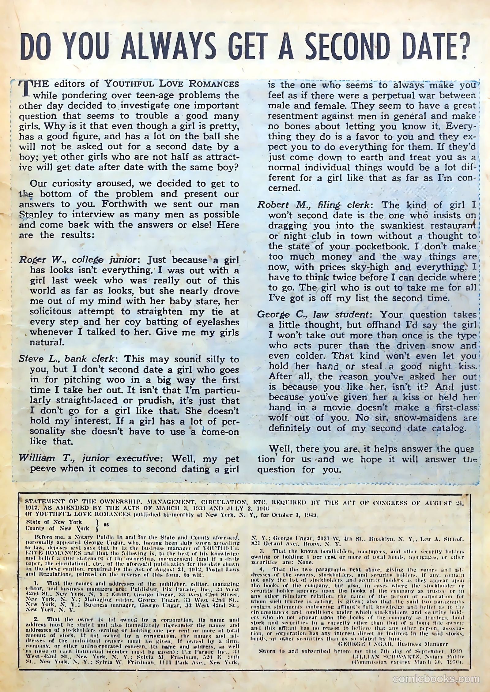 Youthful Love Romances #4 — page 19 of 36