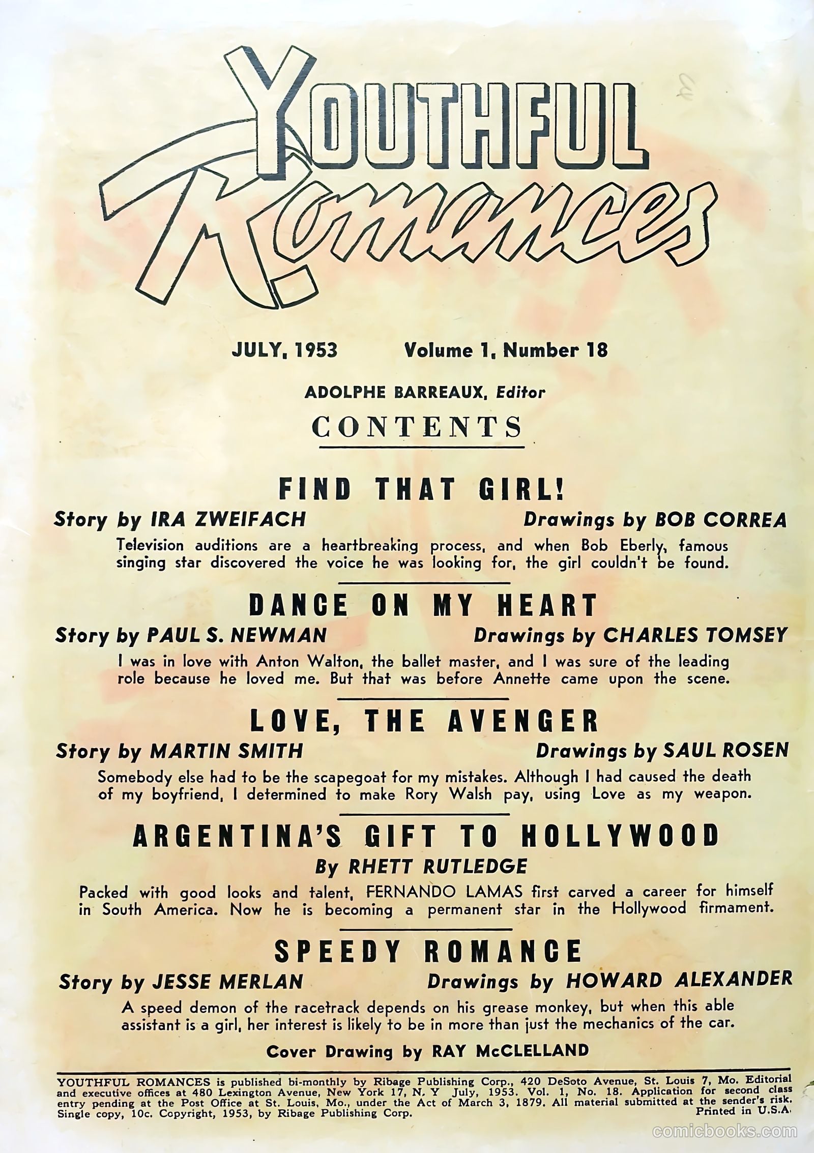 Youthful Romances #18 — page 2 of 36