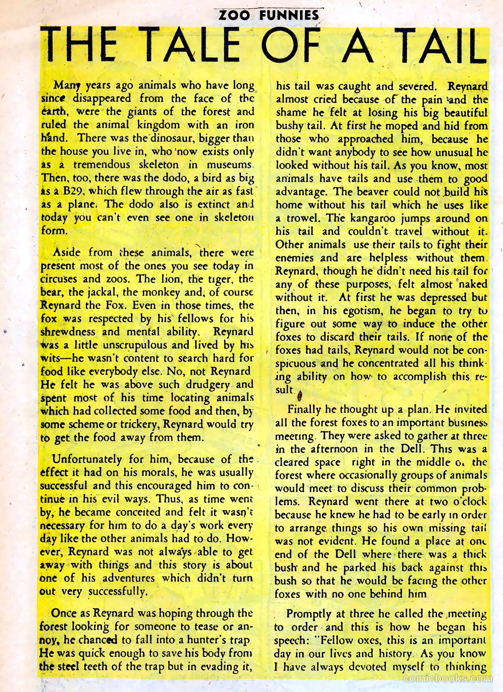 Zoo Funnies #14 — page 18 of 36
