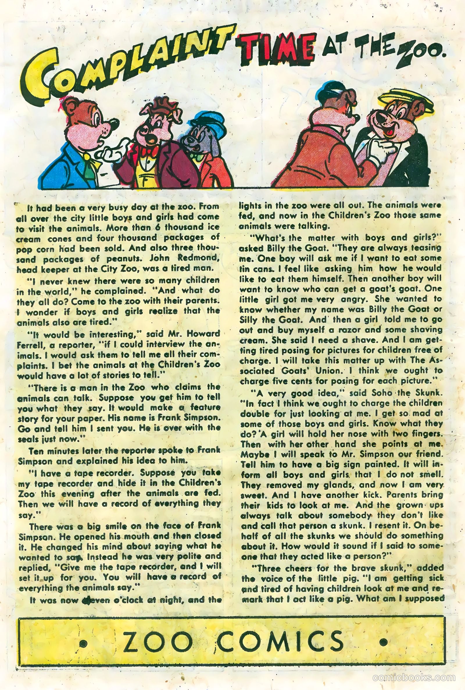 Zoo Funnies #2 — page 18 of 36
