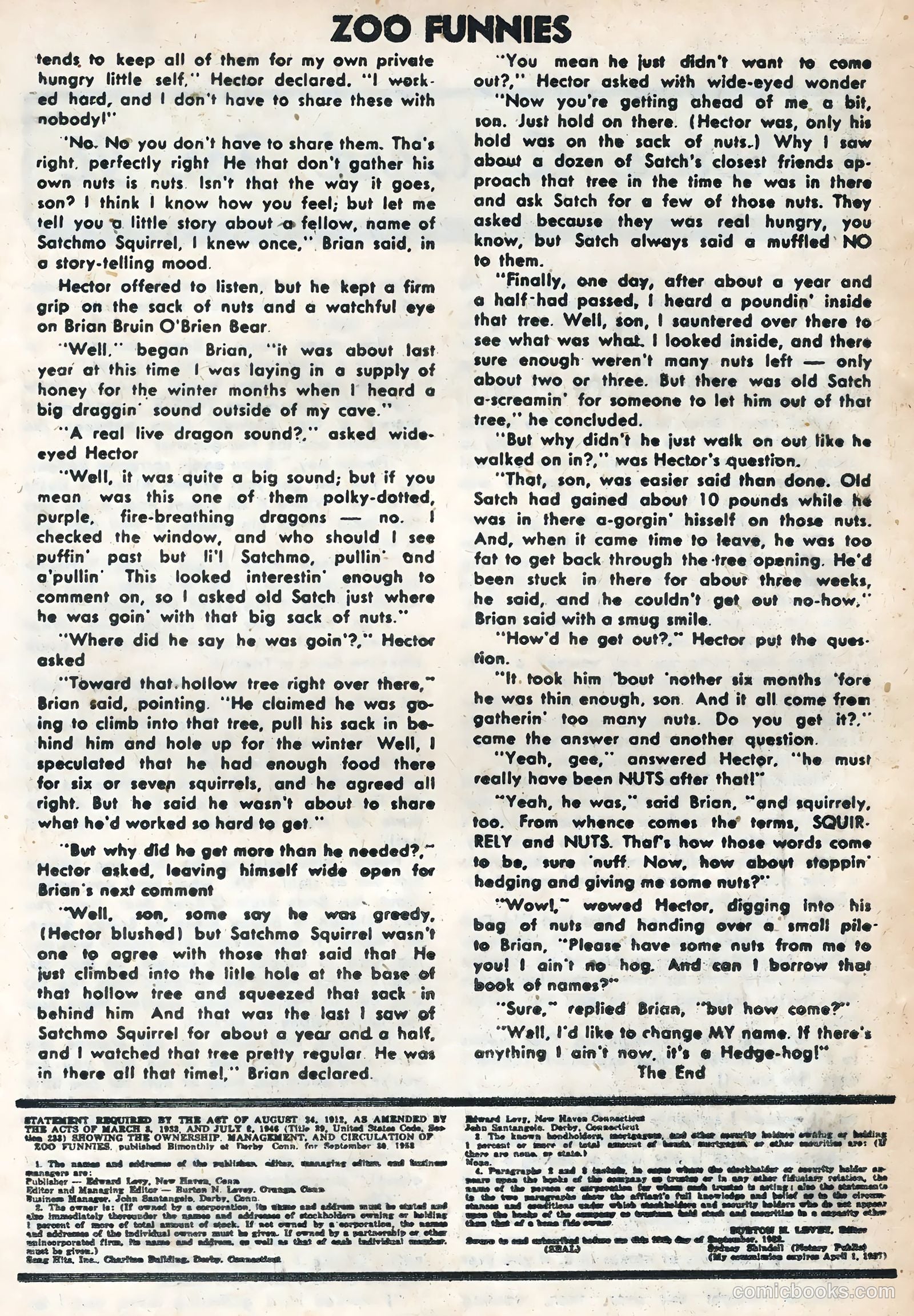 Zoo Funnies #5 — page 18 of 36