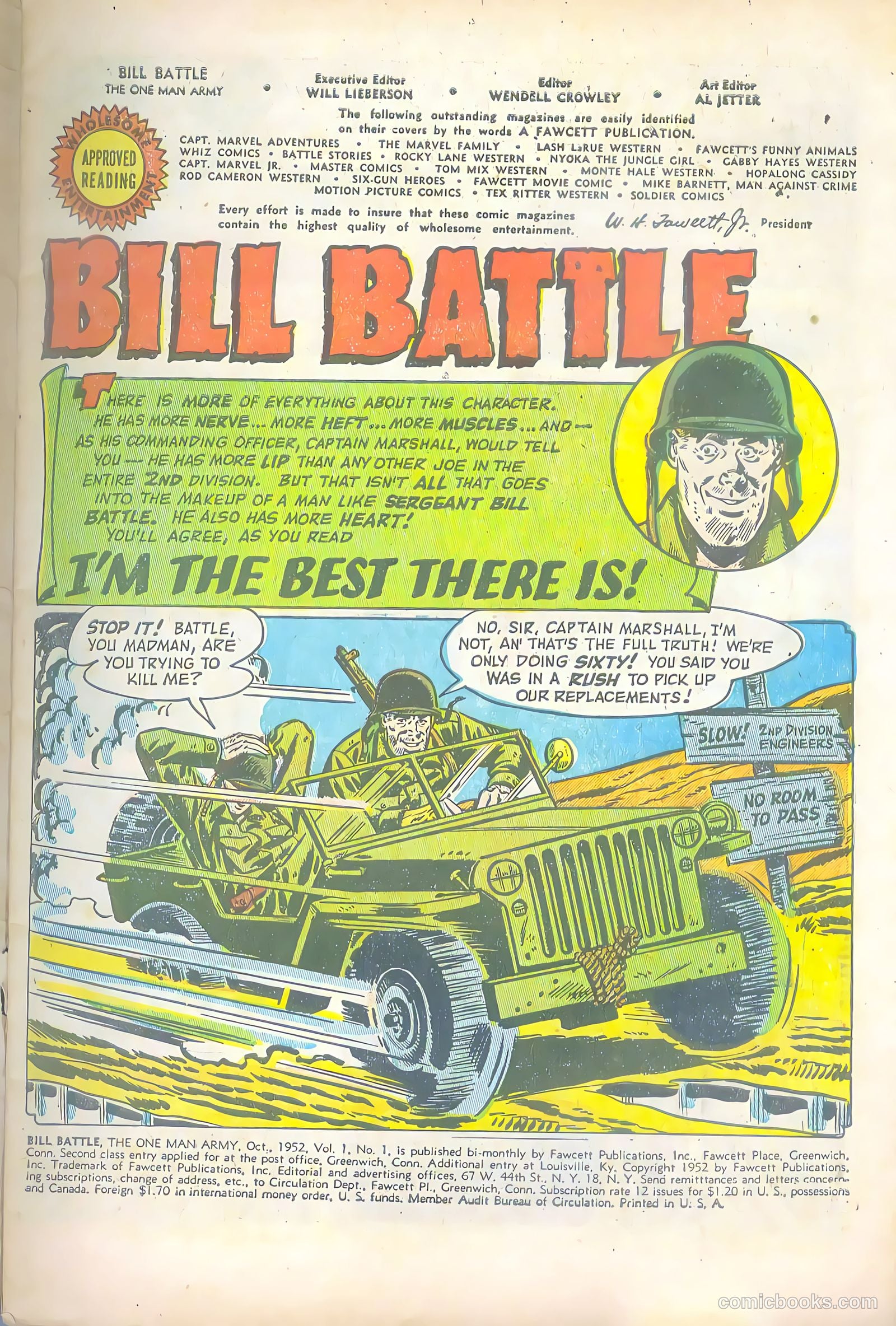 Bill Battle, the One Man Army #1 — page 3 of 36
