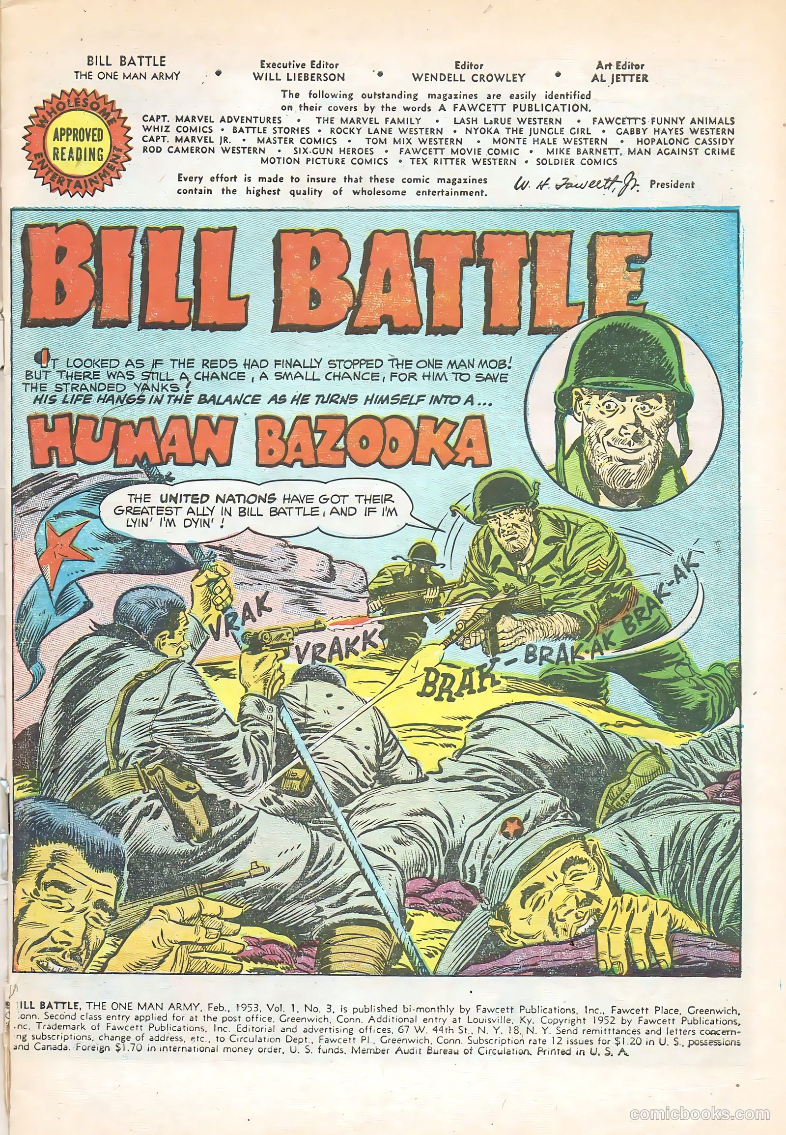 Bill Battle, the One Man Army #3 — page 3 of 36