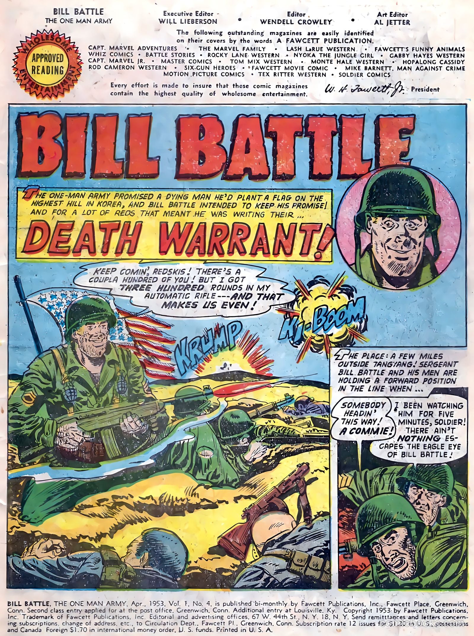 Bill Battle, the One Man Army #4 — page 3 of 36