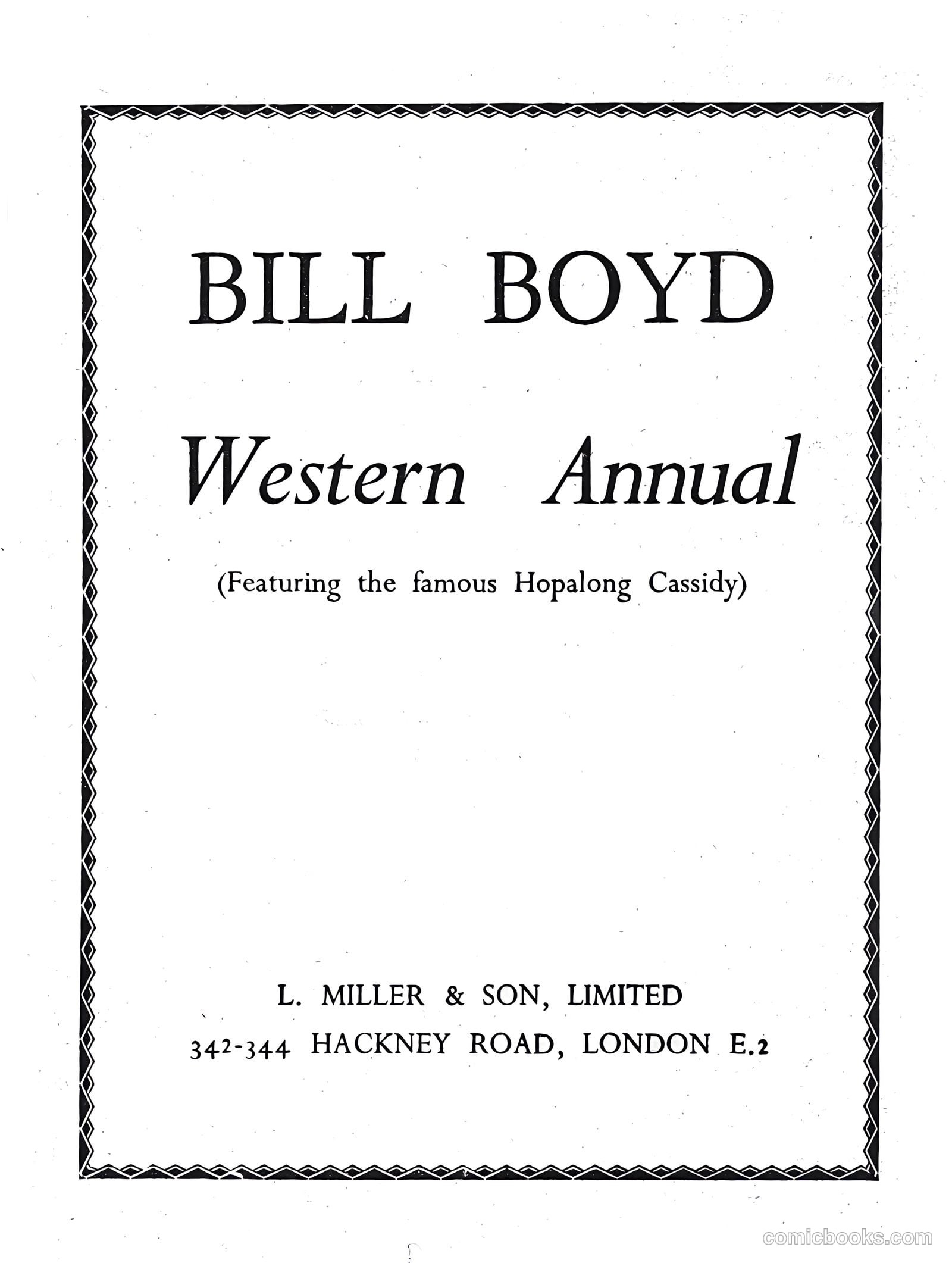 Bill Boyd Western Comic Annual #1 — page 2 of 87