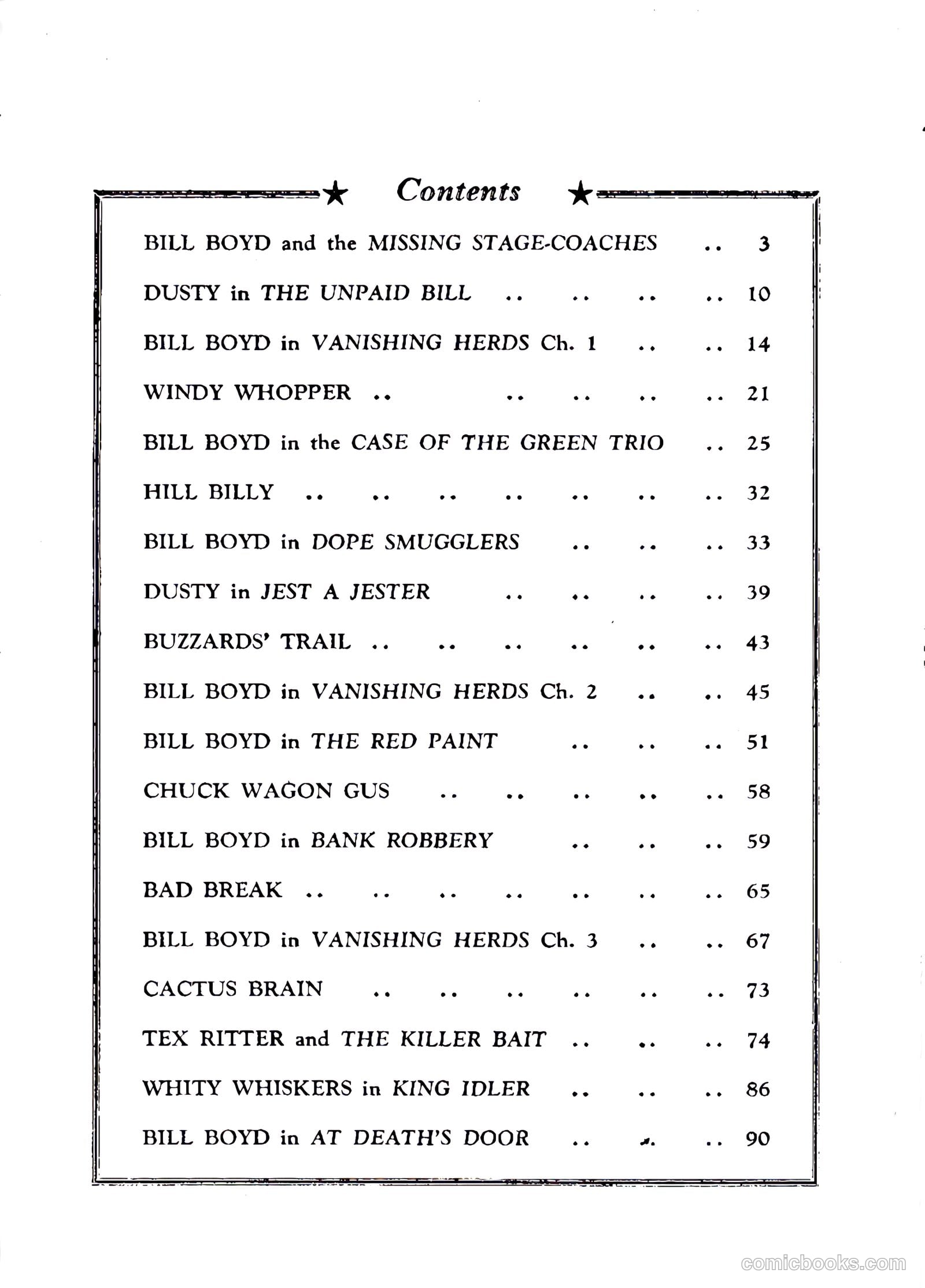 Bill Boyd Western Comic Annual #1 — page 3 of 87