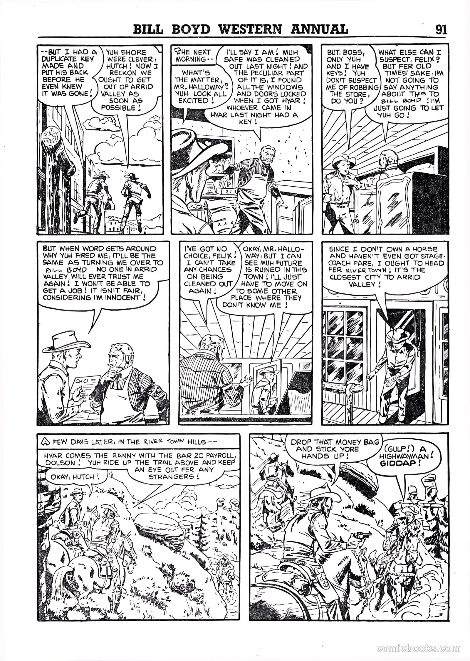 Bill Boyd Western Comic Annual #1 — page 81 of 87