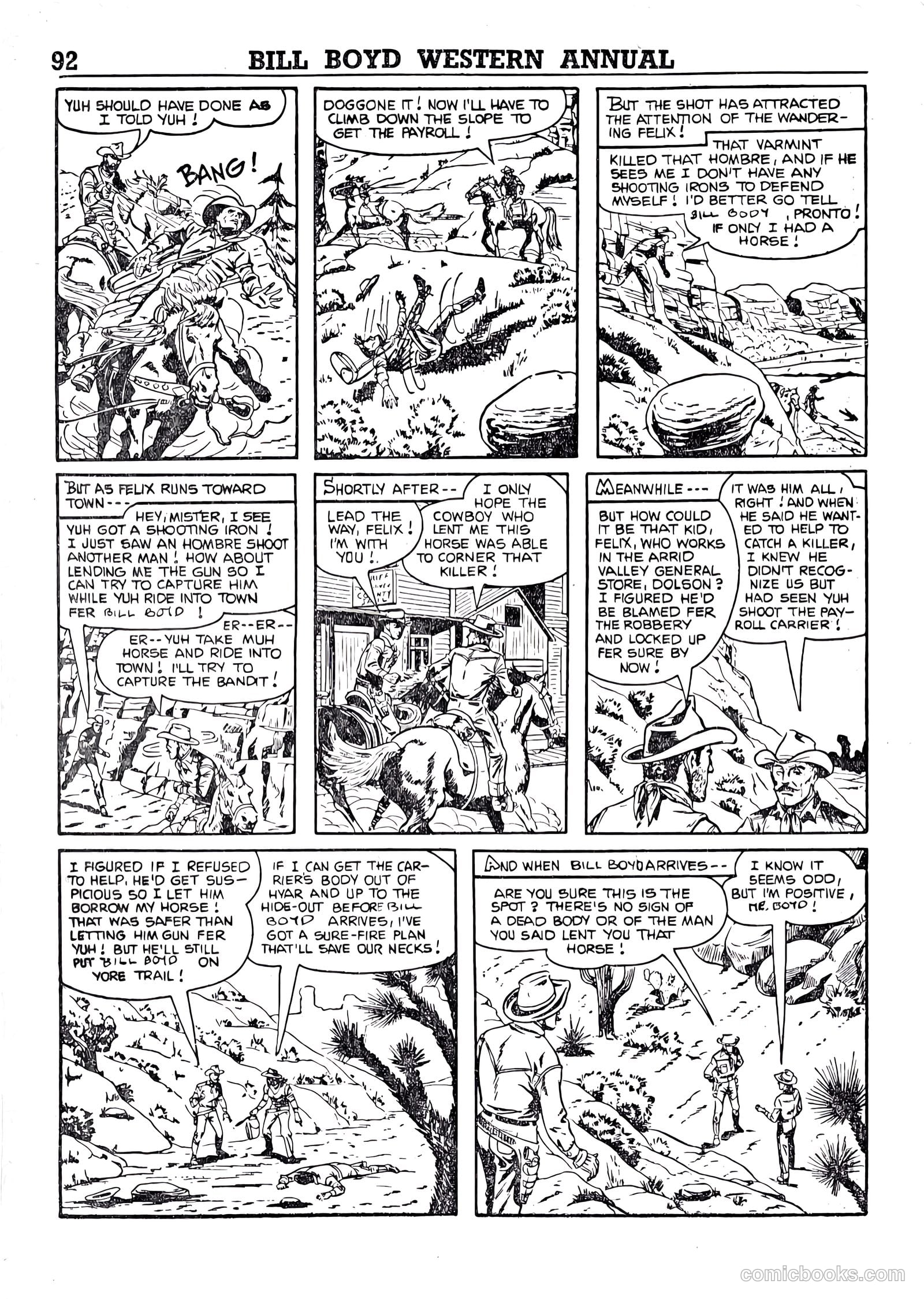 Bill Boyd Western Comic Annual #1 — page 82 of 87