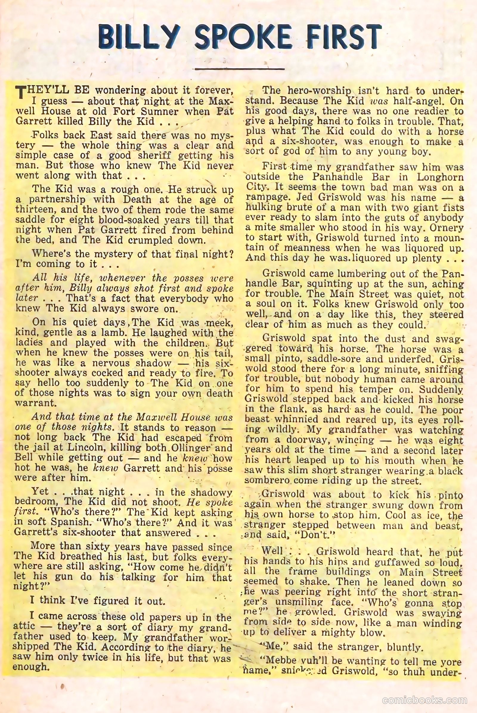 Billy the Kid Adventure Magazine #15 — page 32 of 36