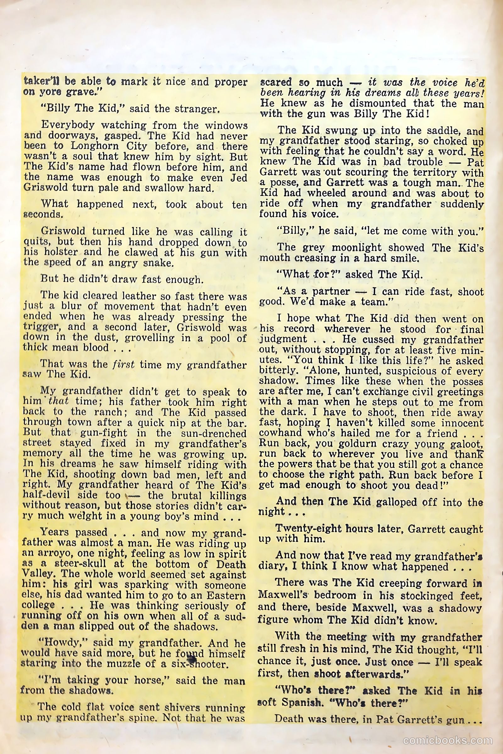 Billy the Kid Adventure Magazine #21 — page 22 of 36