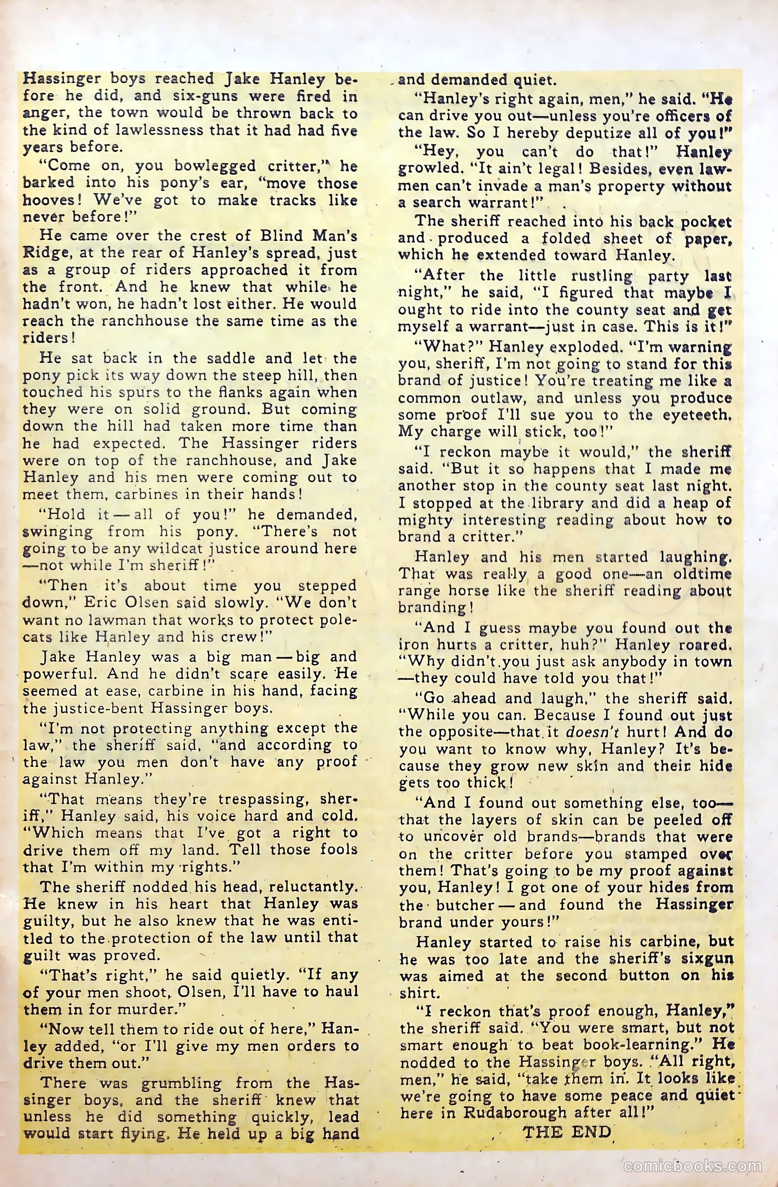 Billy the Kid Adventure Magazine #25 — page 33 of 36
