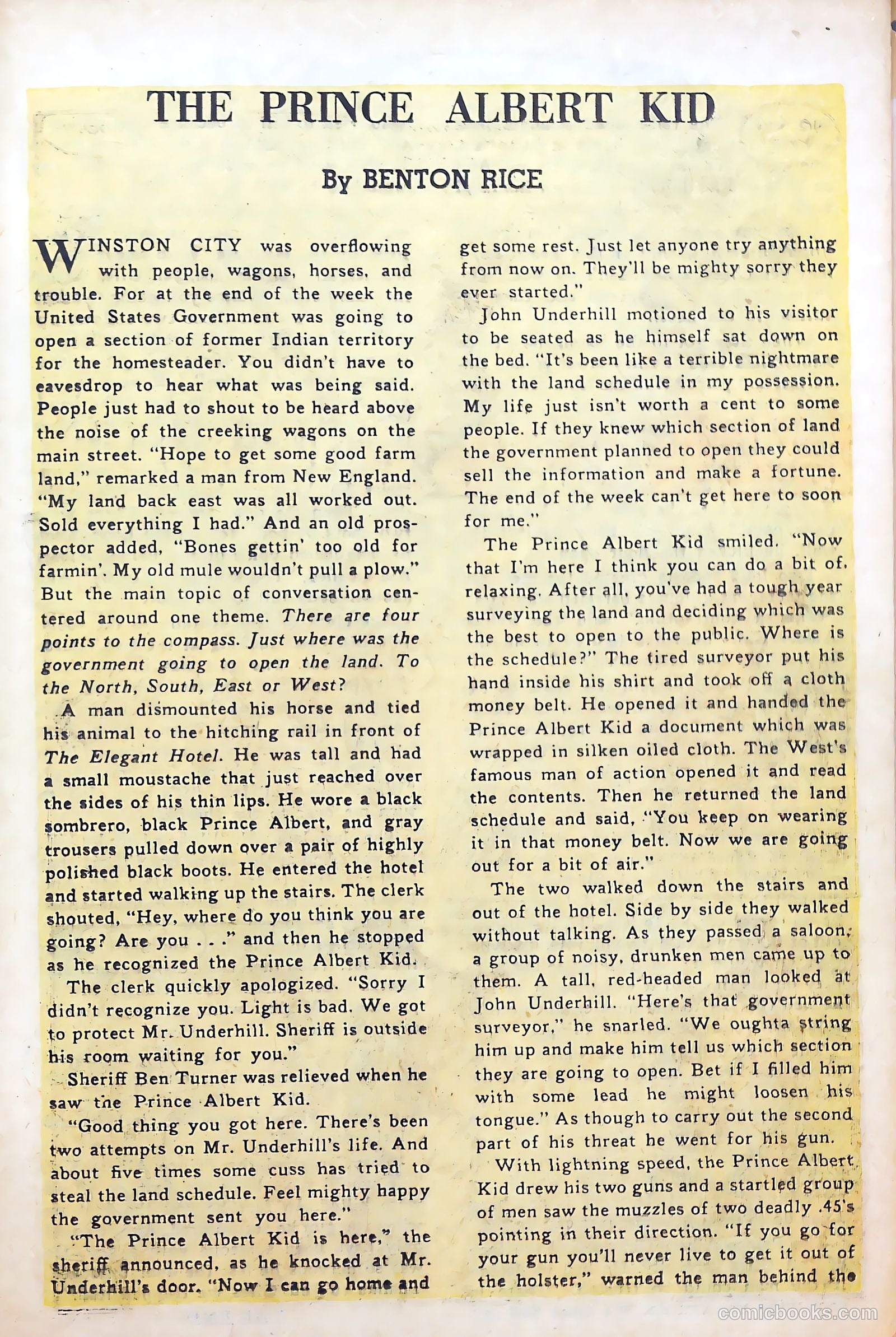 Billy the Kid Adventure Magazine #3 — page 25 of 36
