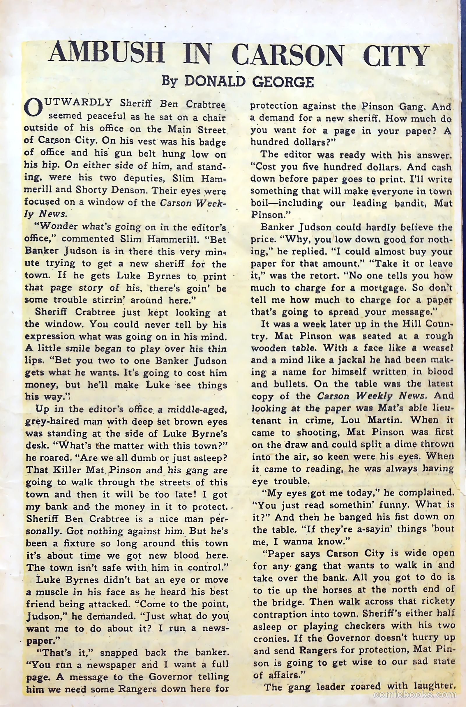 Billy the Kid Adventure Magazine #4 — page 31 of 36