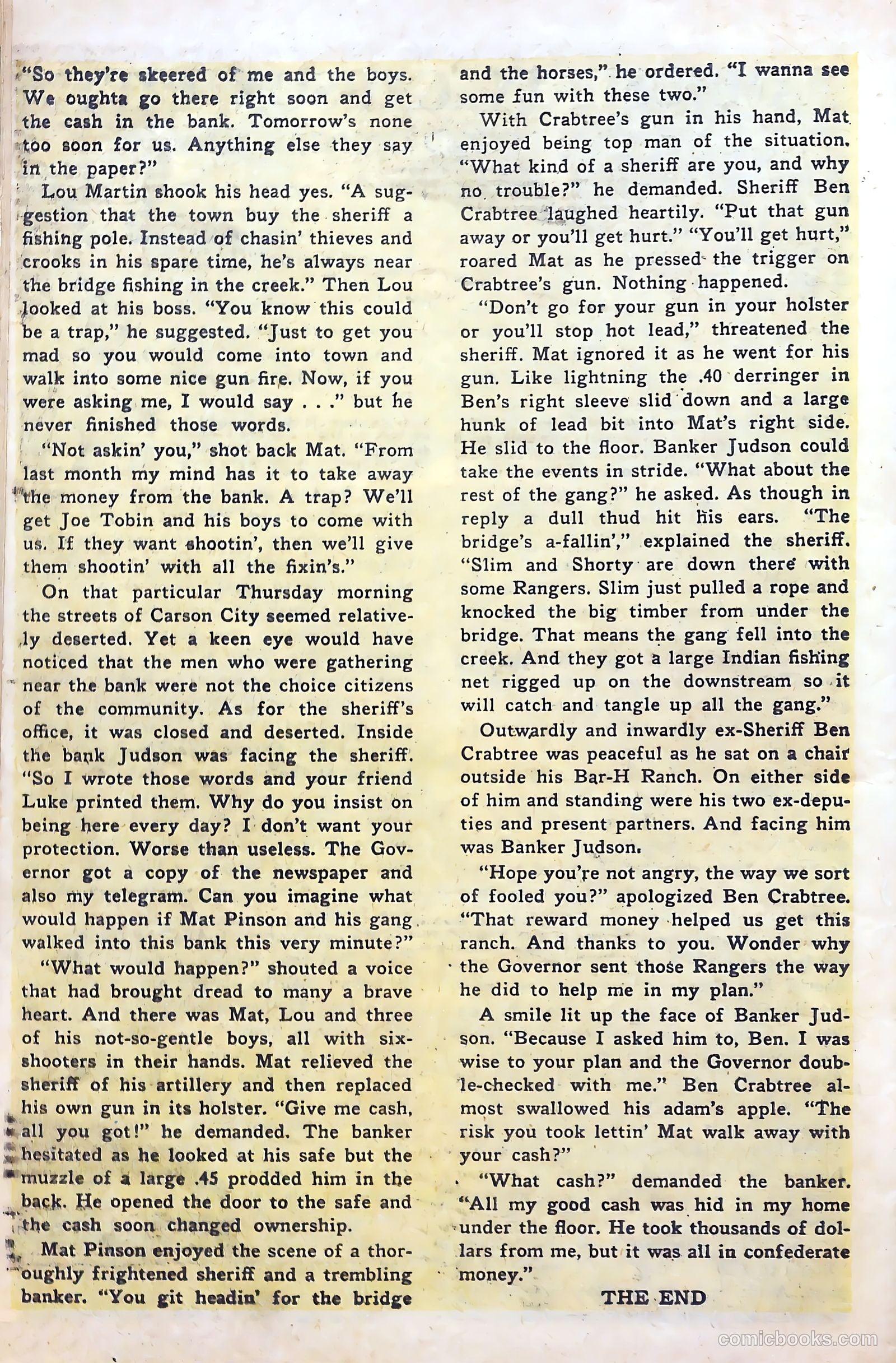 Billy the Kid Adventure Magazine #4 — page 32 of 36