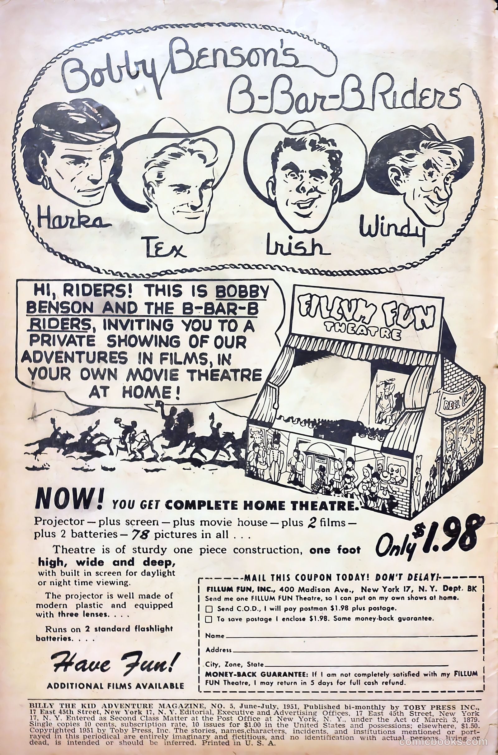 Billy the Kid Adventure Magazine #5 — page 2 of 36