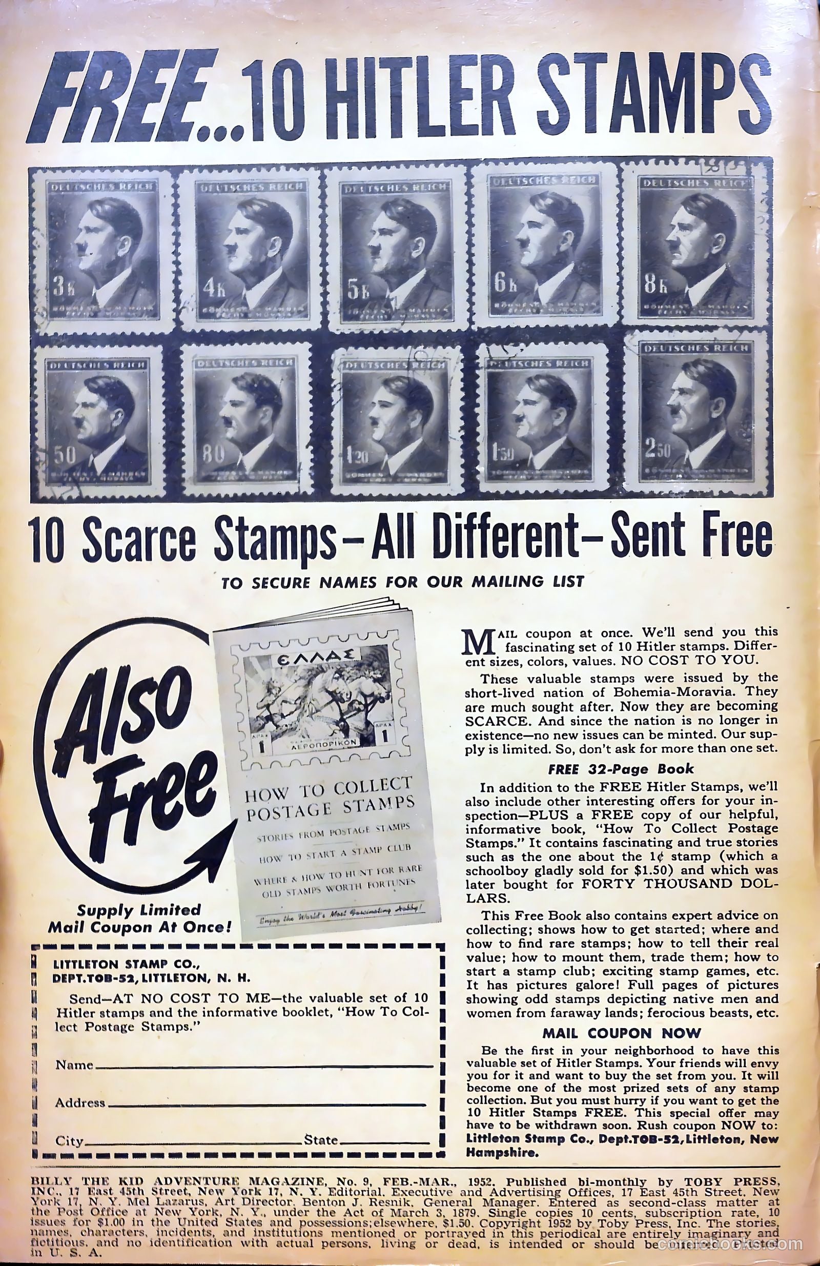 Billy the Kid Adventure Magazine #9 — page 2 of 36