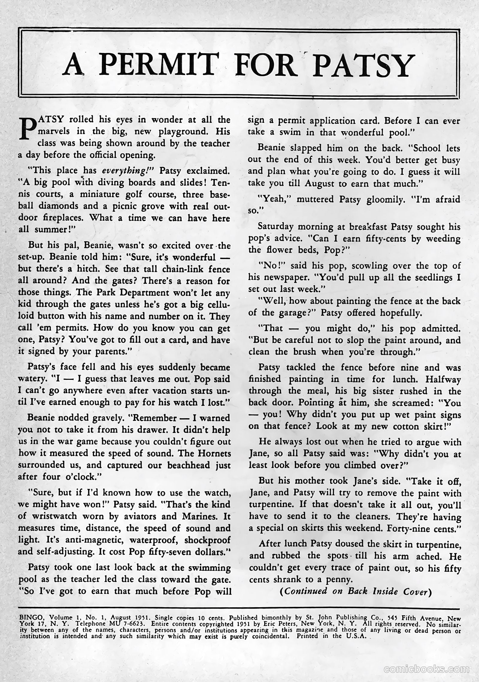 Bingo #1 — page 2 of 36