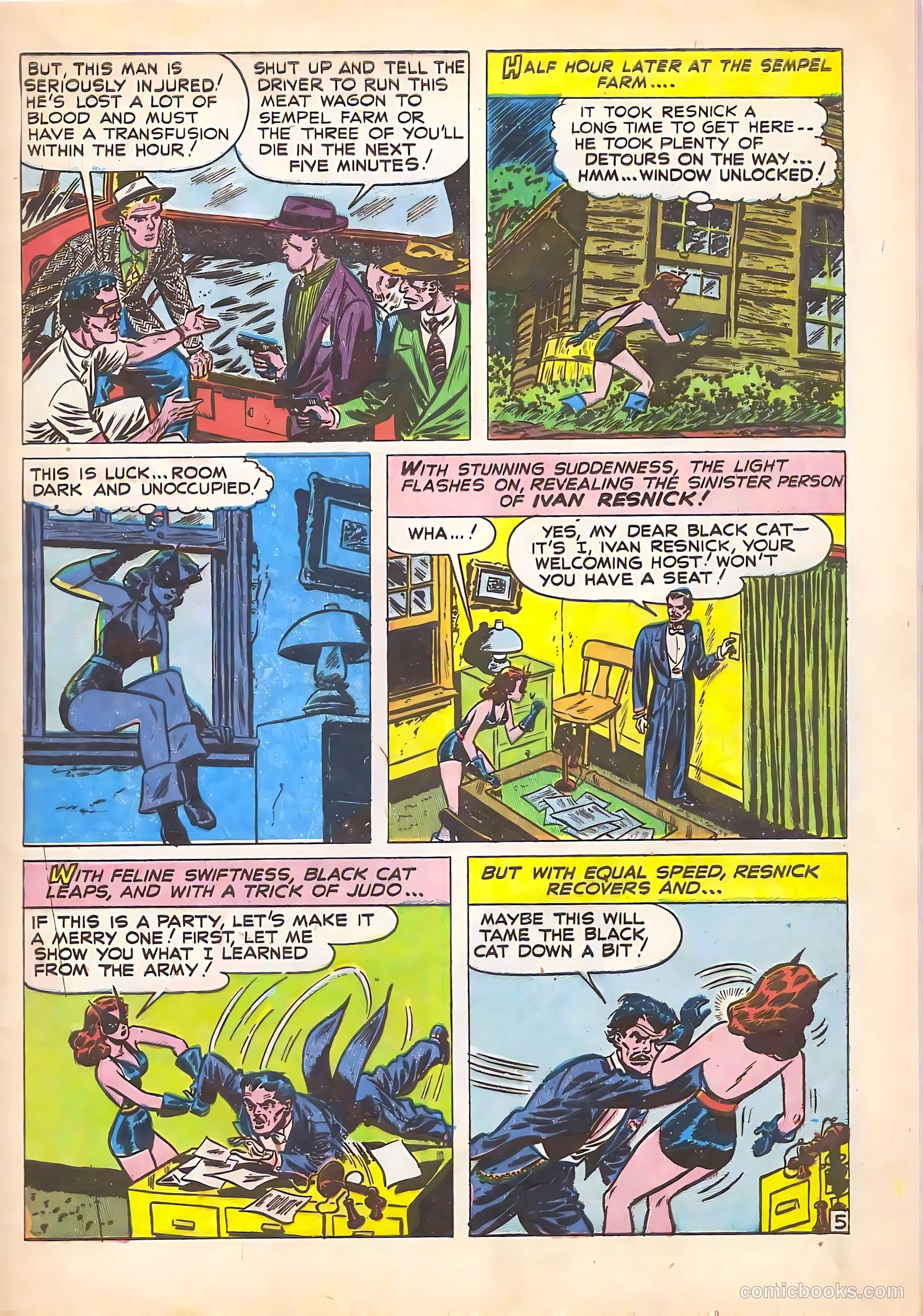 Black Cat Comics #5 — page 7 of 52