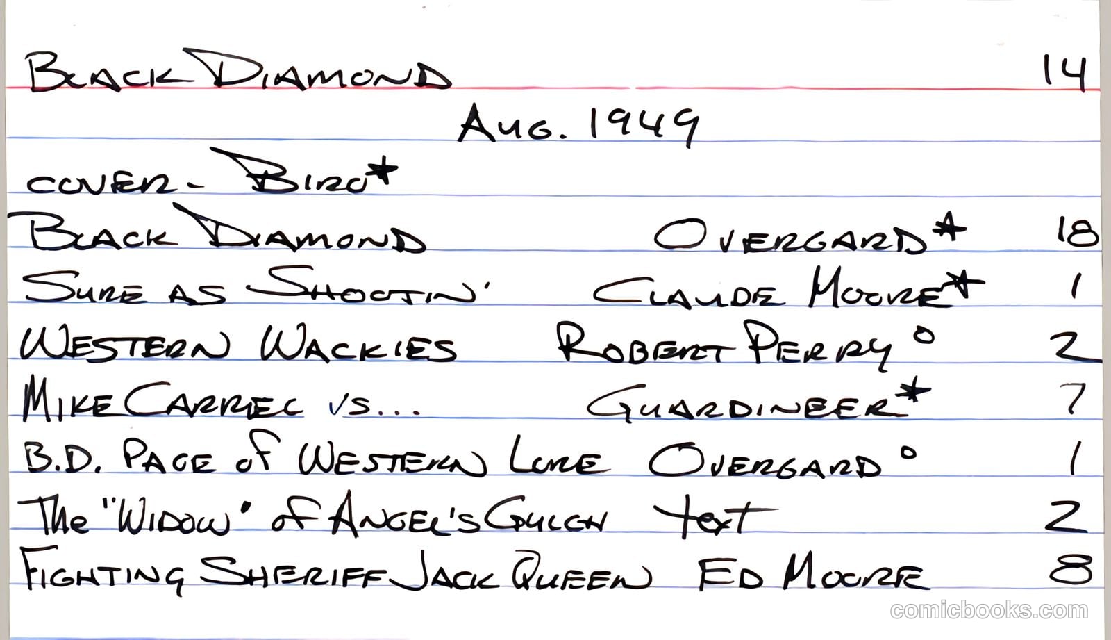 Black Diamond Western #14 — page 1 of 53