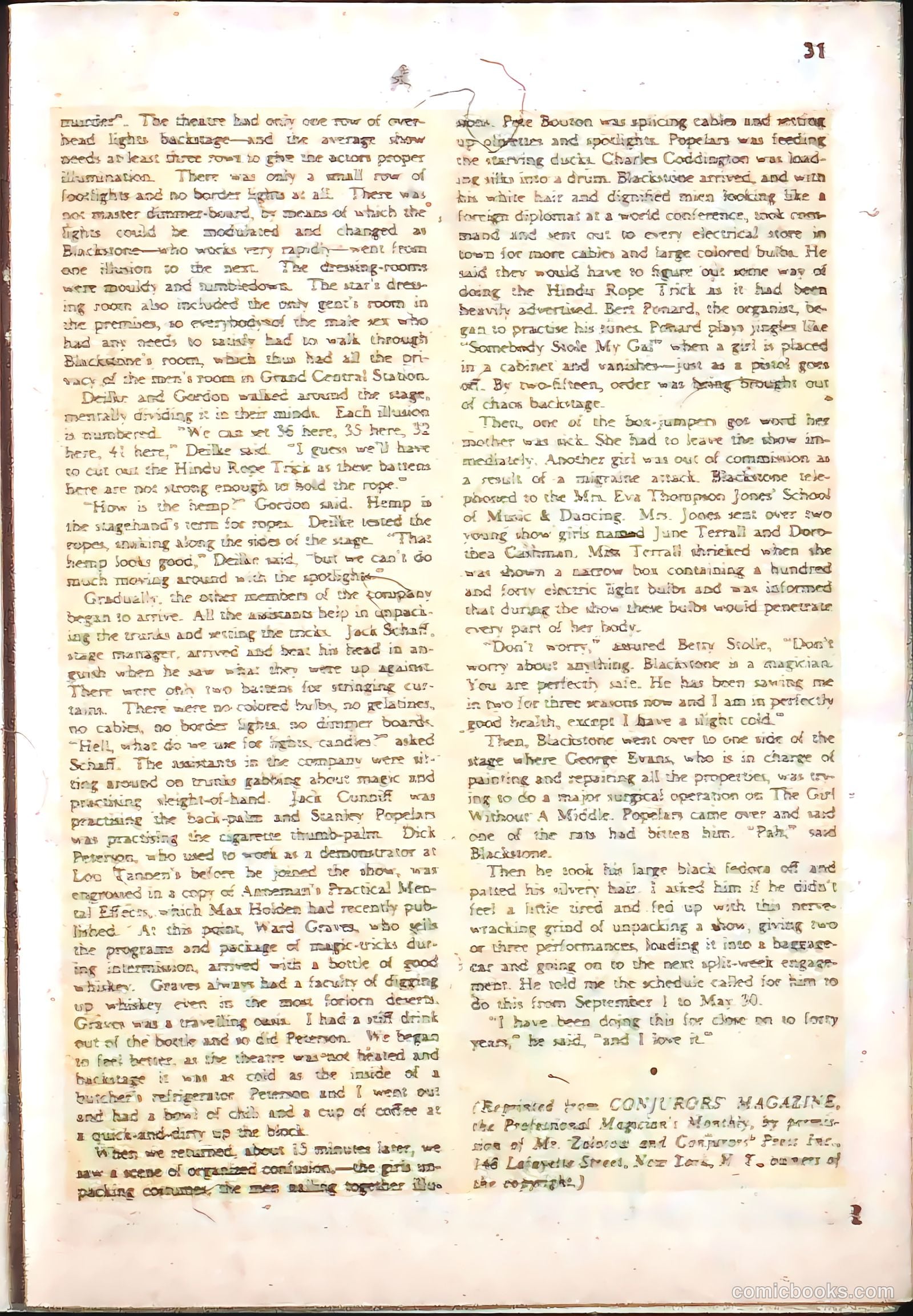 Blackstone Master Magician Comics #3 — page 33 of 52