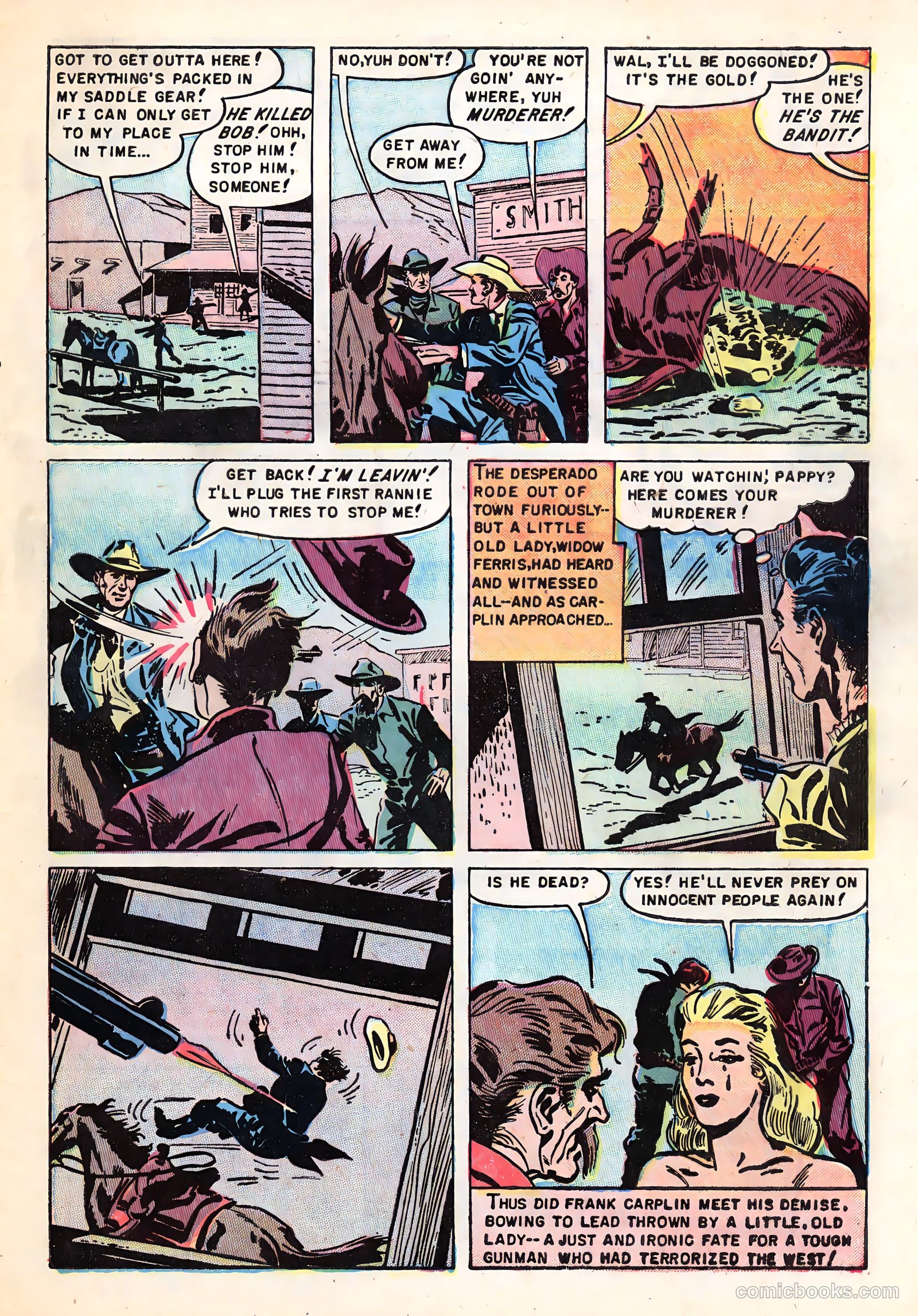 Blazing Six Guns #1 — page 33 of 36