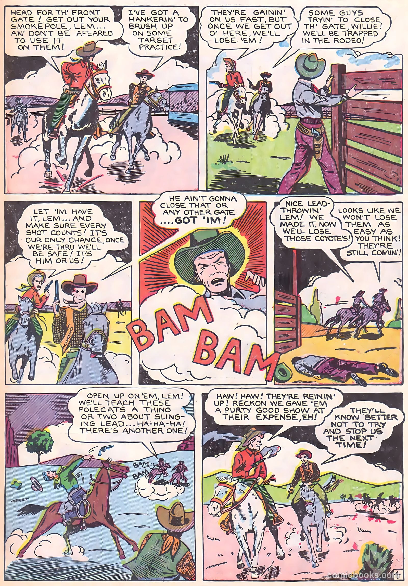 Blazing Sixguns #1 — page 28 of 37